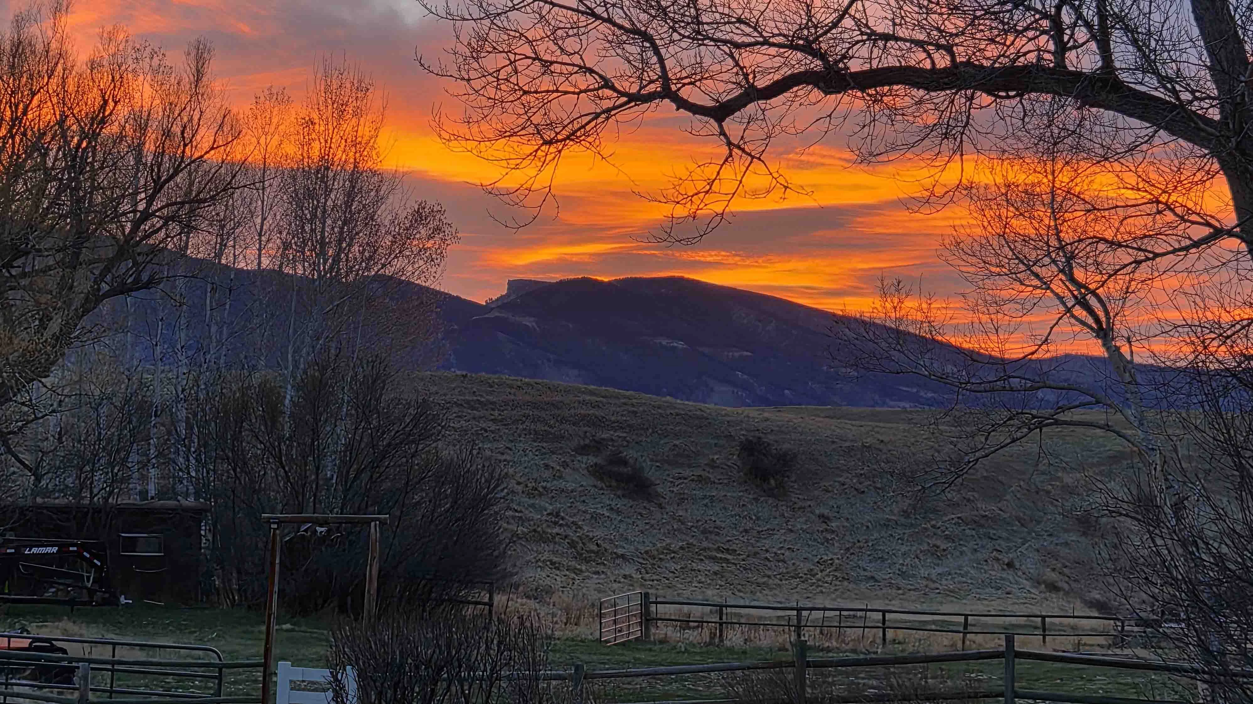 "Sunset on the Big Horns"