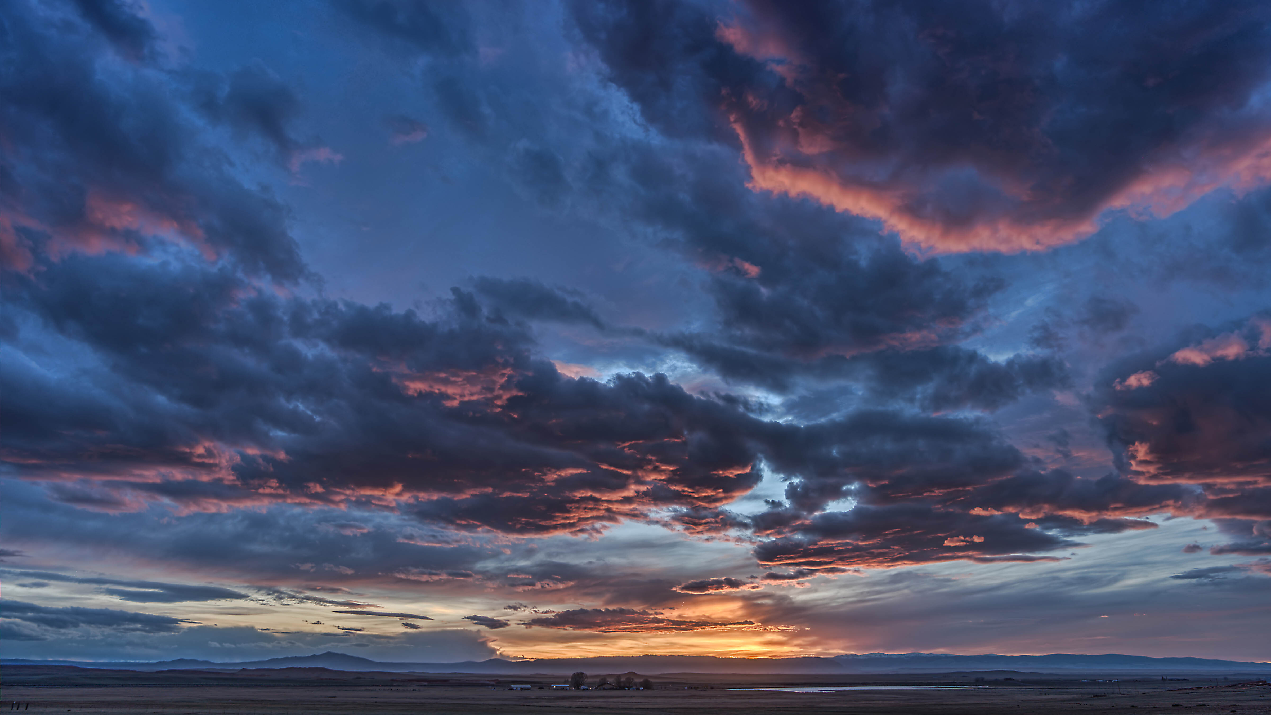 "Here is tonight's amazing sunset over the Medicine Bow Range, taken just south of Laramie."