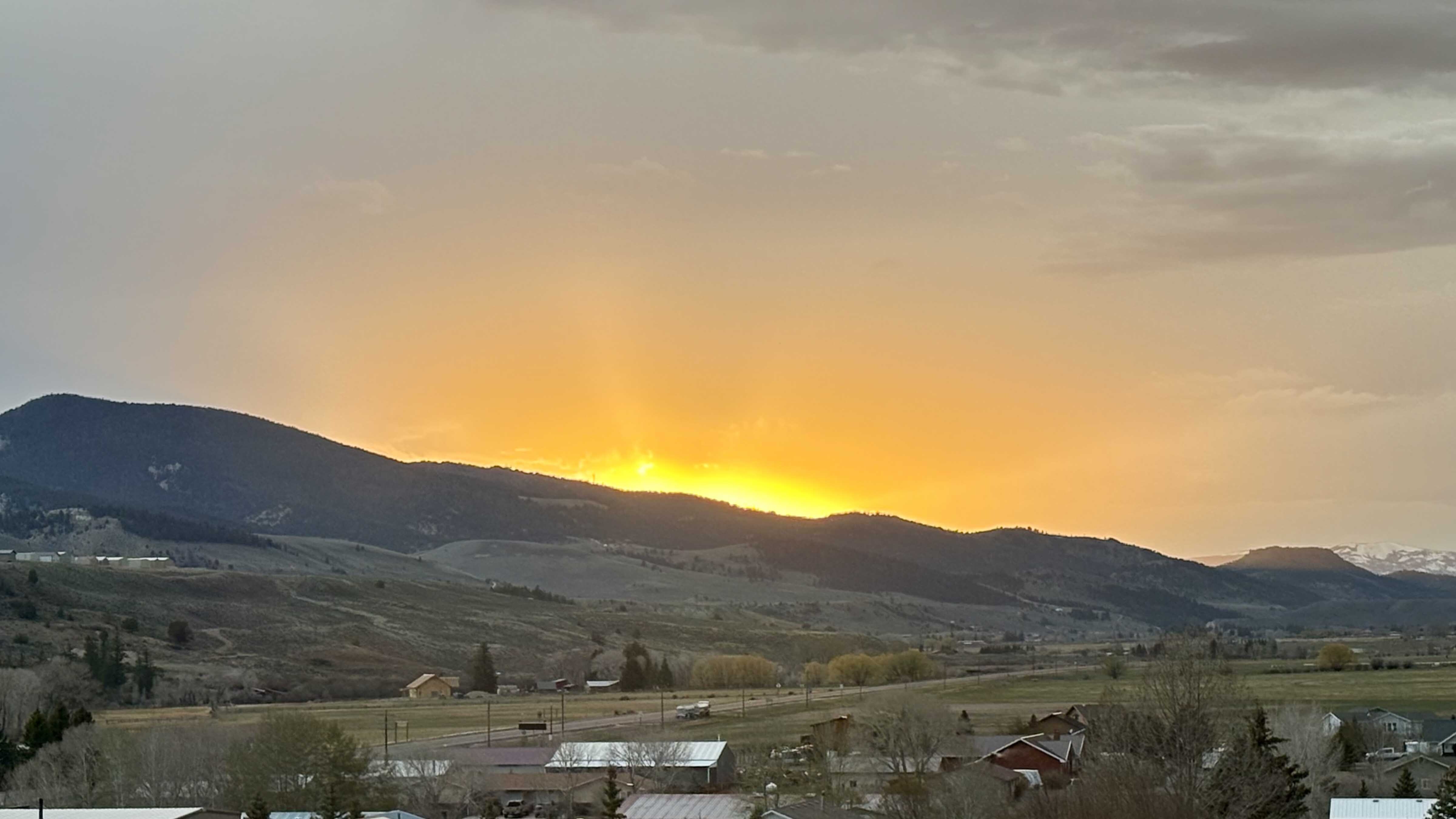 Taken from near our town’s golf course on the West side of Dubois, WY.