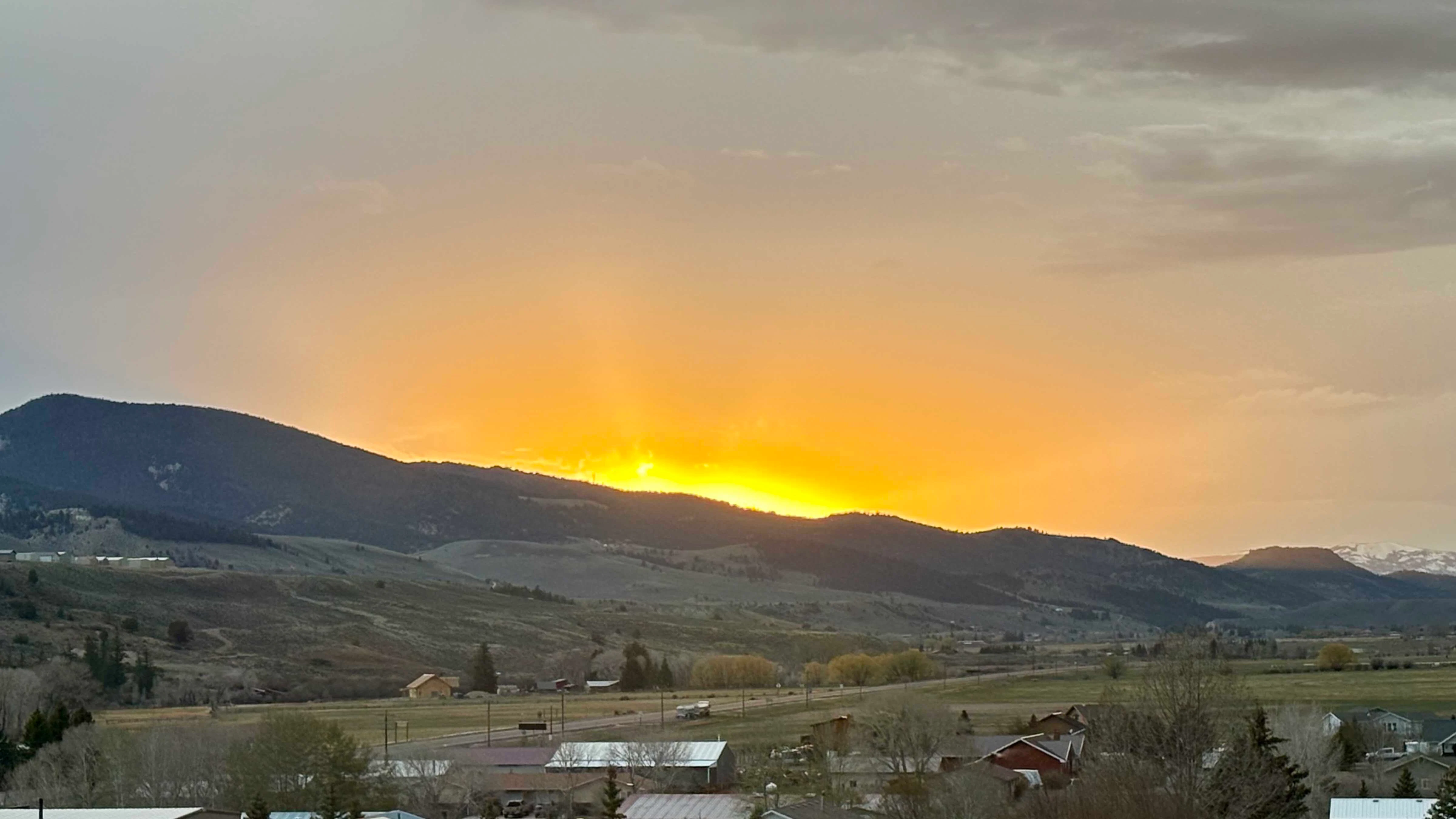 Taken from near our town’s golf course on the West side of Dubois, WY.