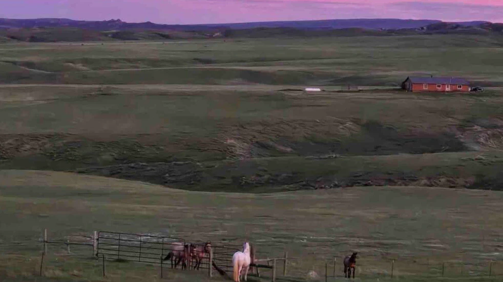 "Beautiful tonight in Kaycee, Wyoming. No filter."