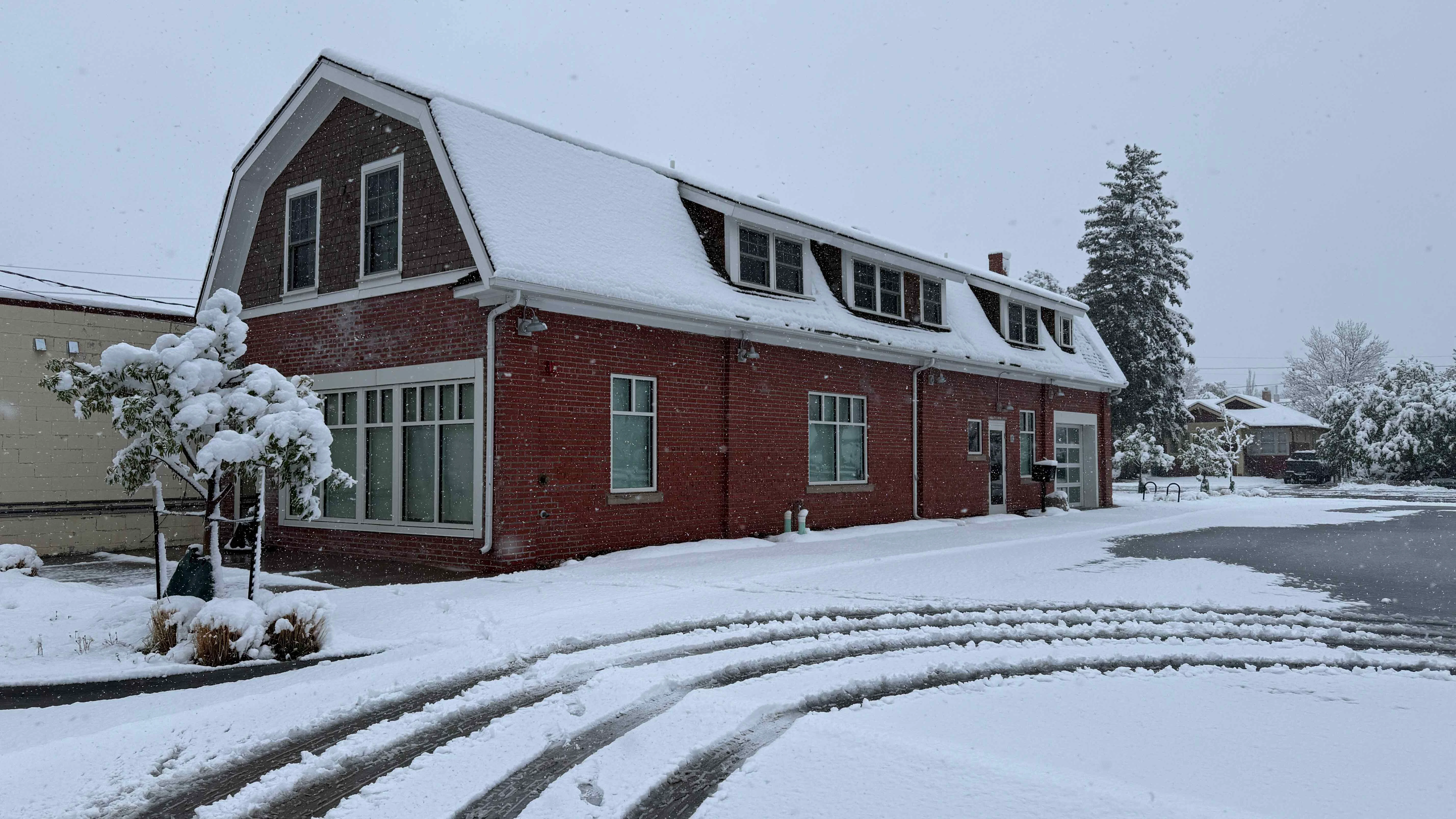 Winter finally arrives at Cowboy State Daily's headquarters in Cheyenne