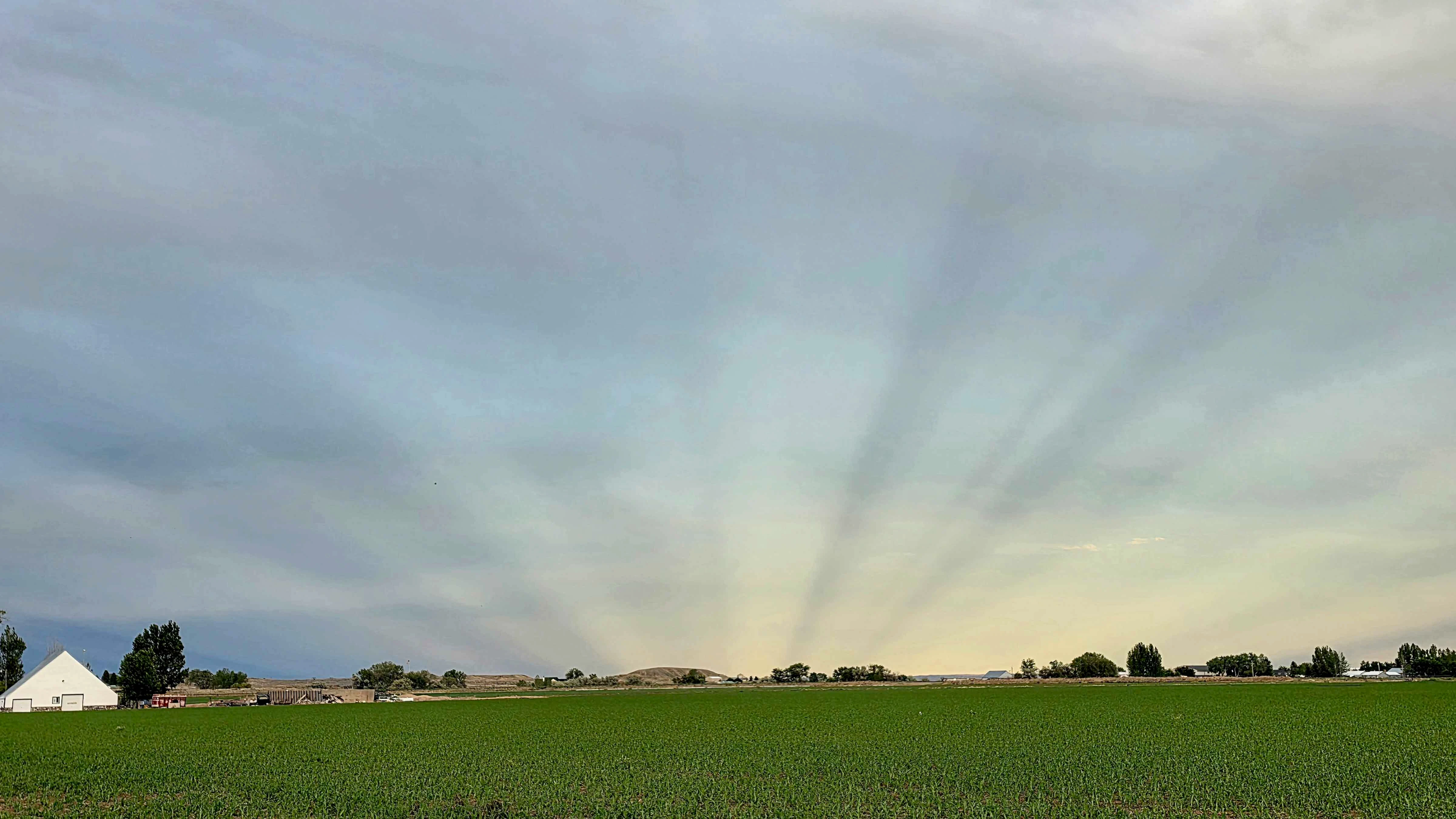 "Looking east of Powell at 8:34 p.m. on June 10, 2026