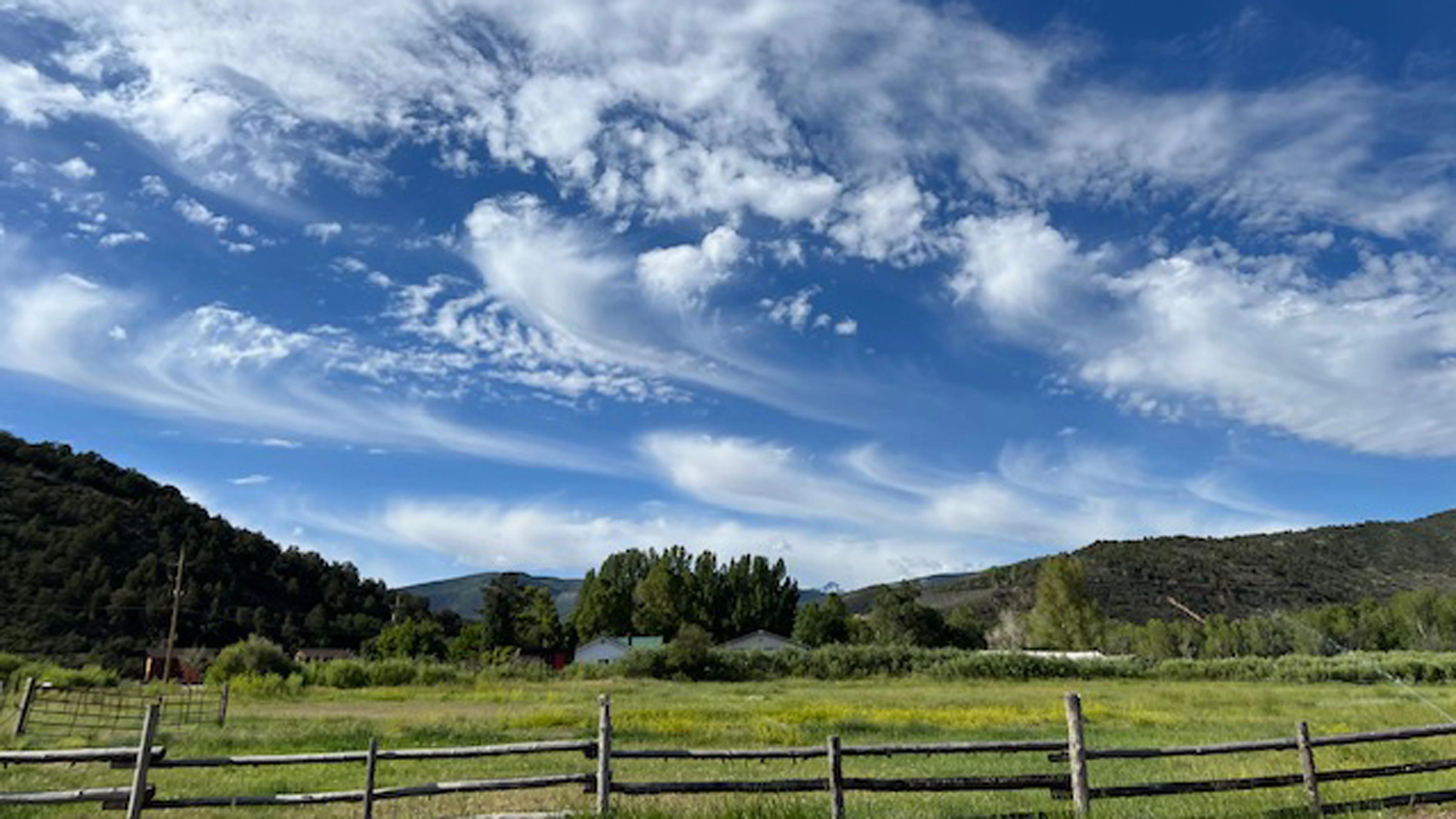 "Sunday morning clouds."
