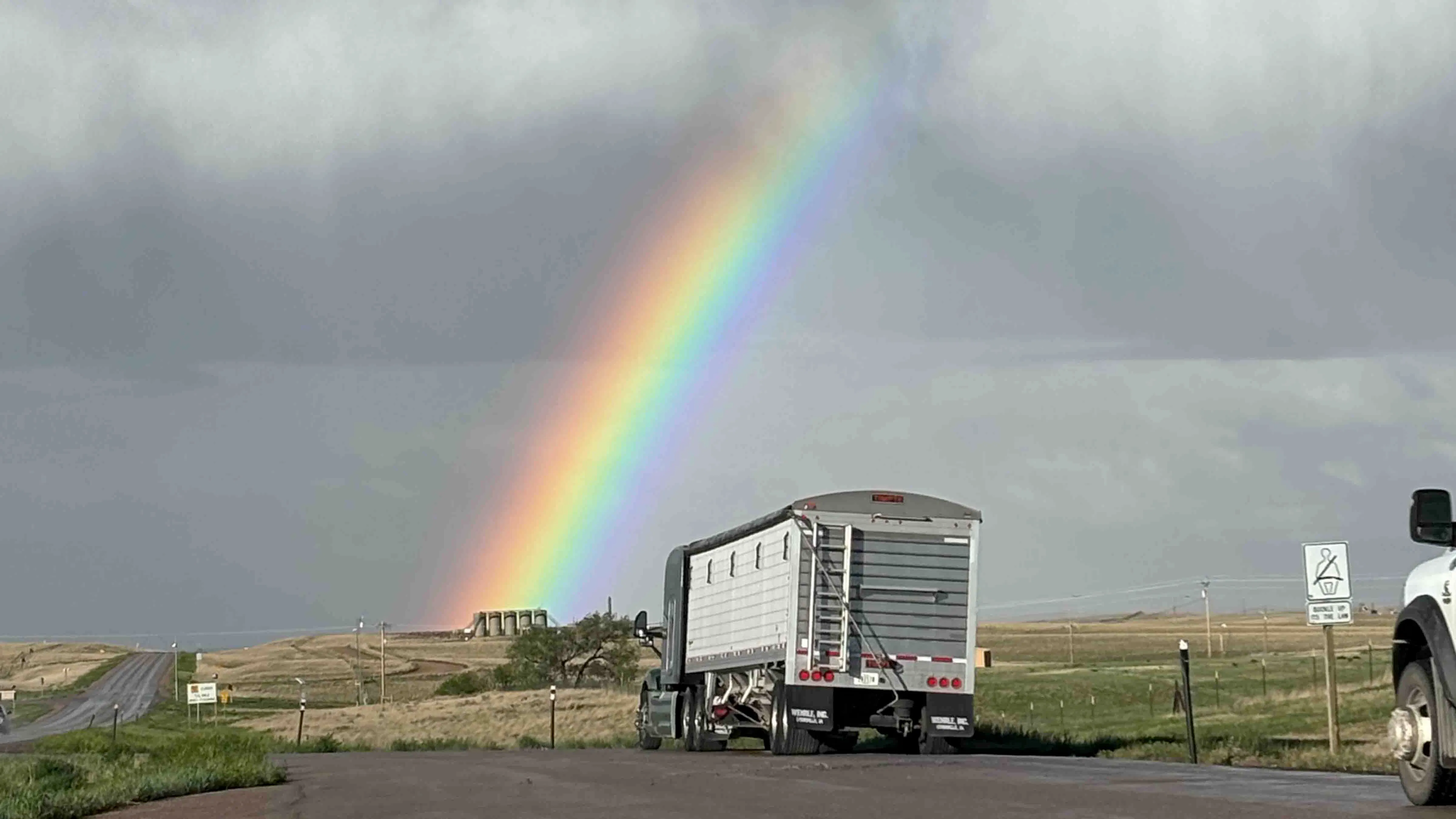 "Taken at the parking area on Highway 387 in eastern Wyoming."