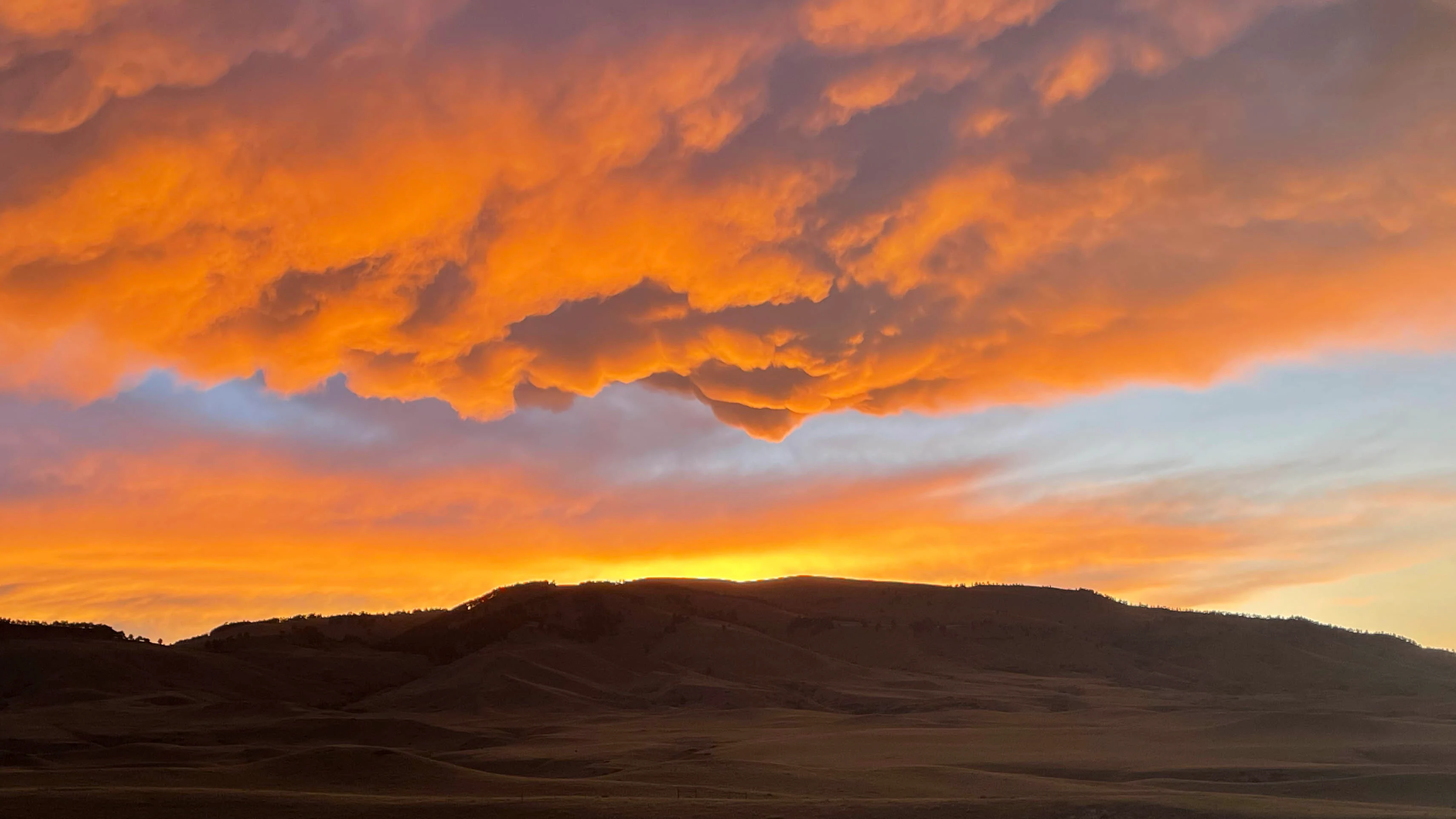"Sunset over Bald Ridge, SW of Buffalo. Another beautiful one from God's creation!"
