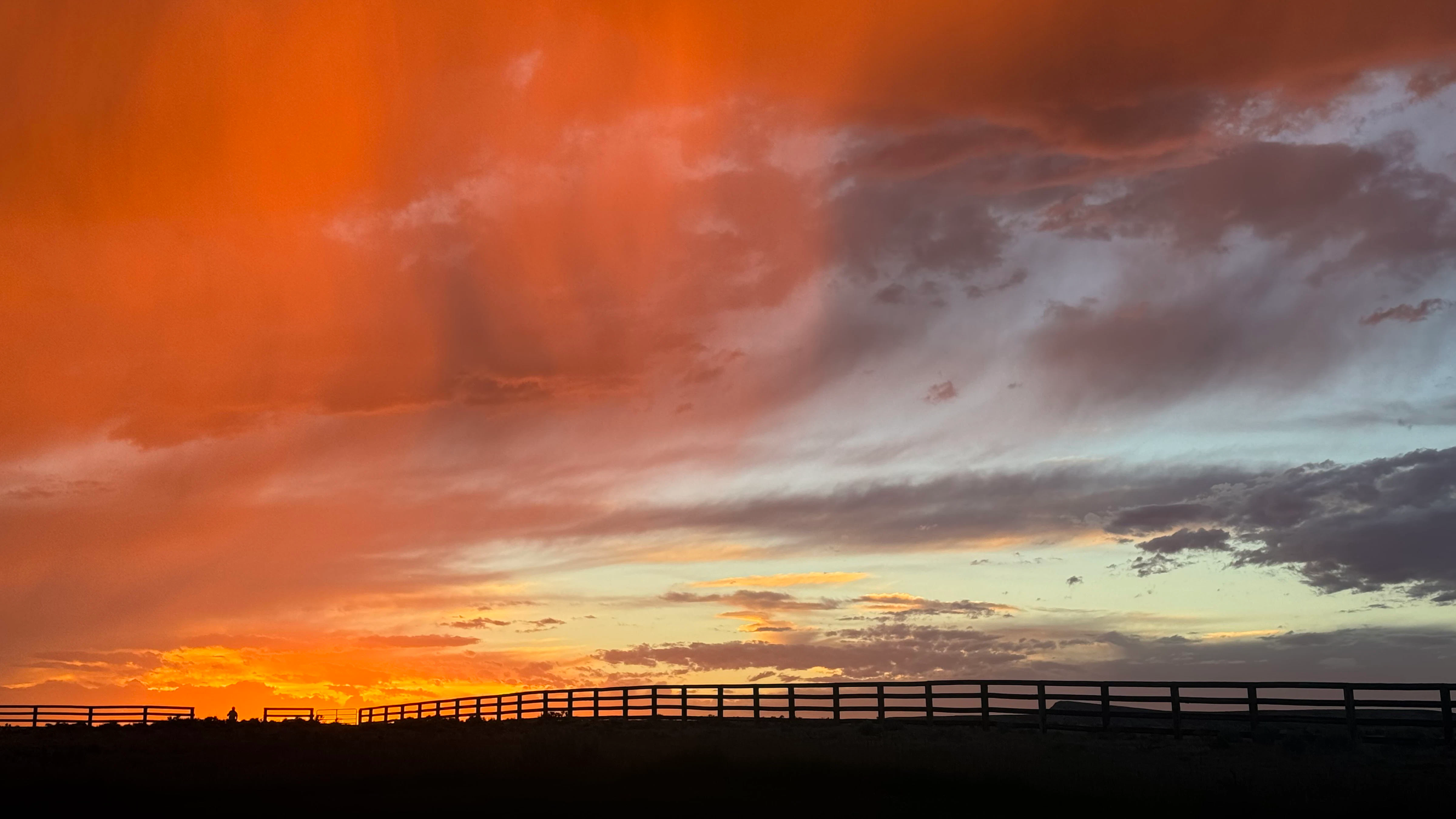 Sunset at the Silver Sage Ranch in Saratoga