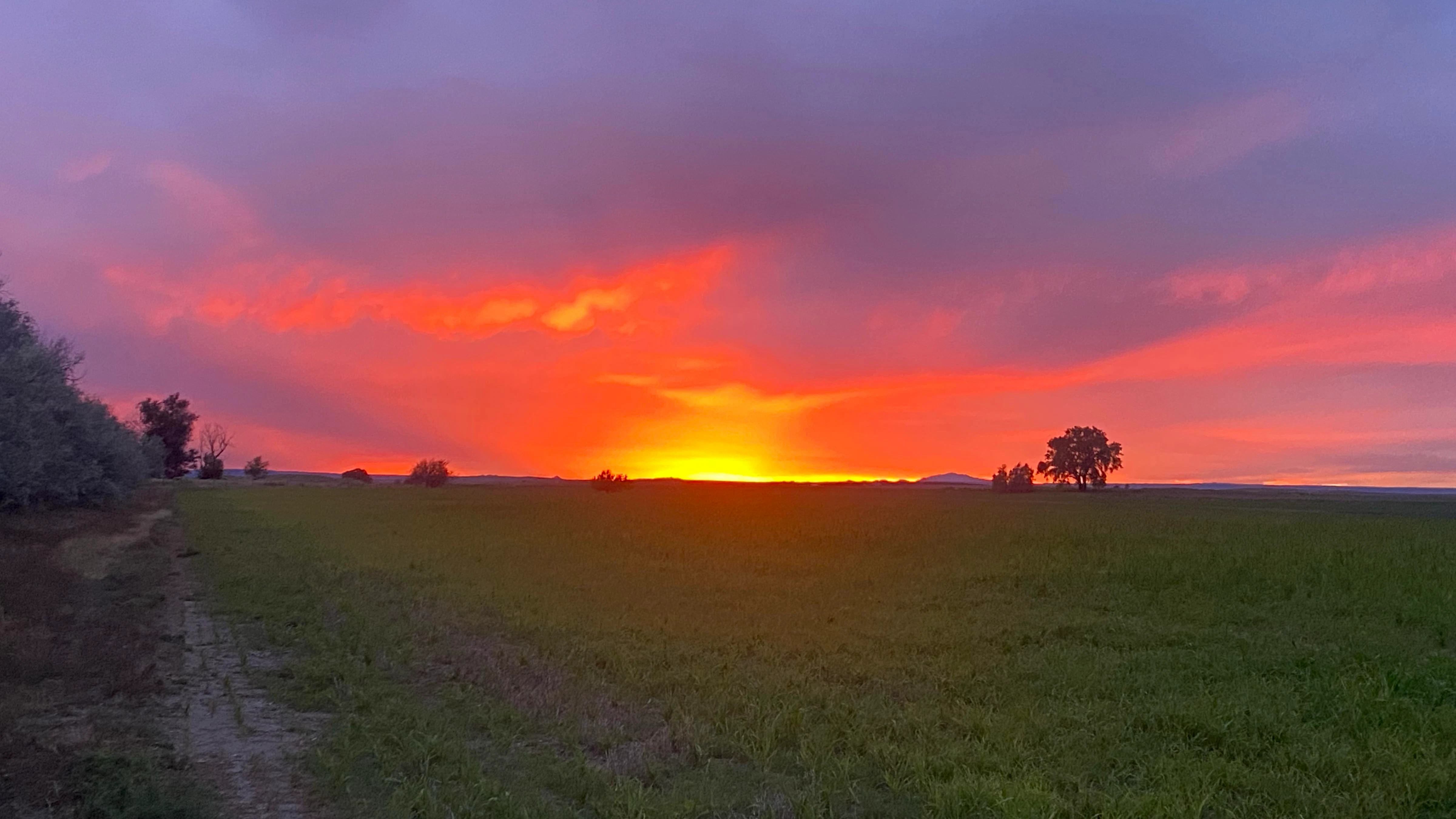 "Another stunning sunset with Laramie Peak background."