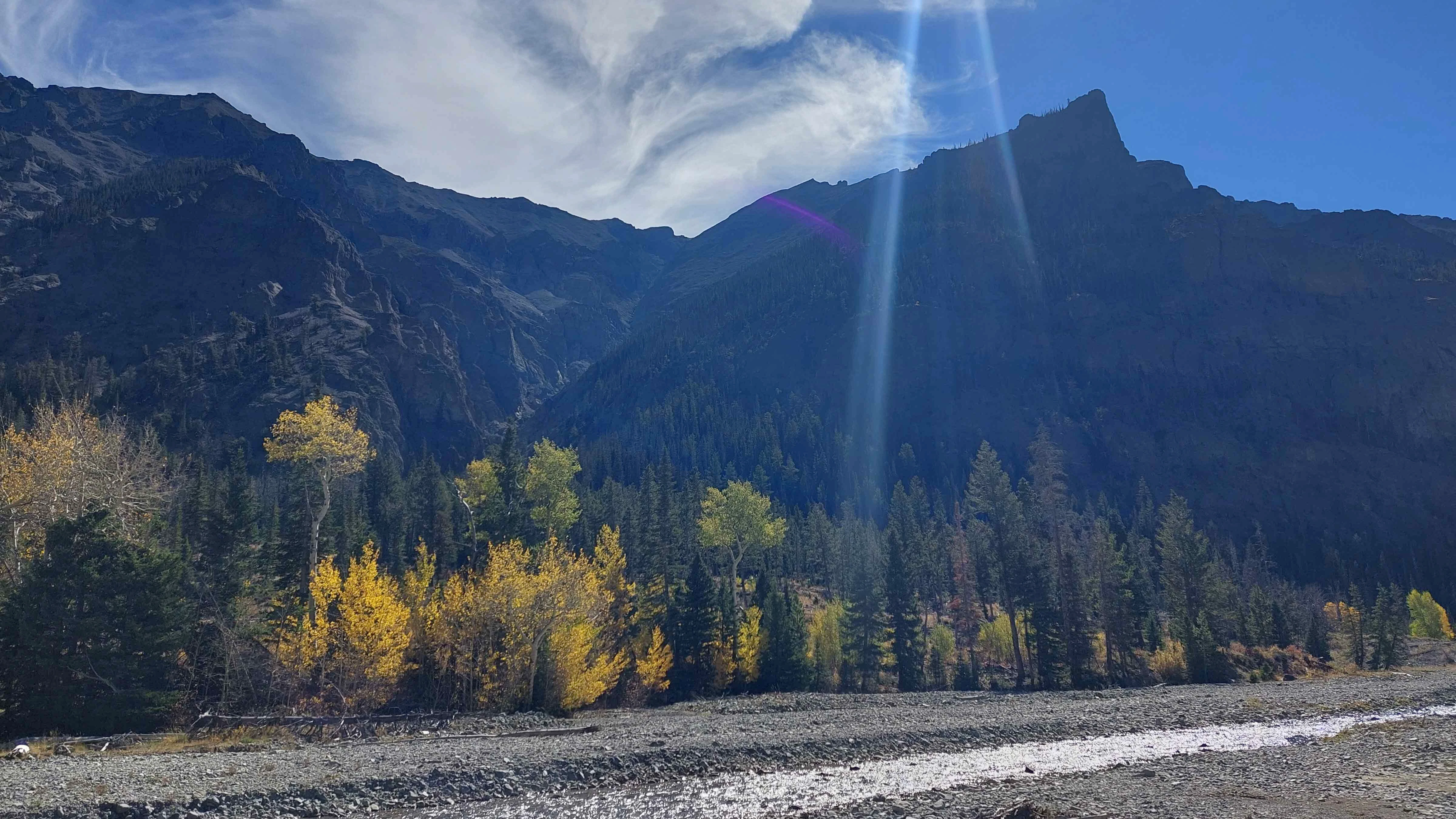 "Wood River on the way to Kirwin, Wyoming."