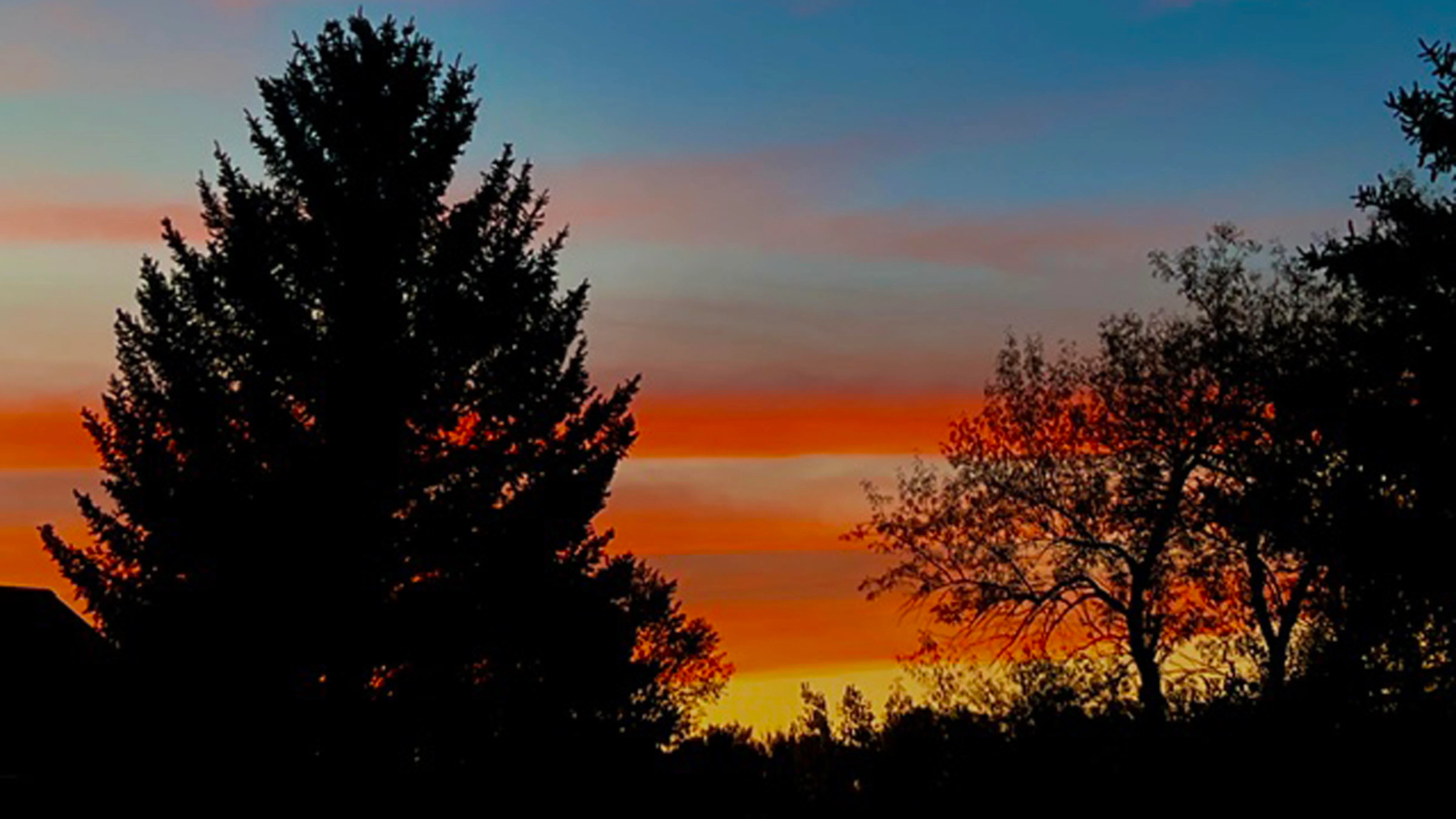 "Sunset in Sheridan. Off our back deck."