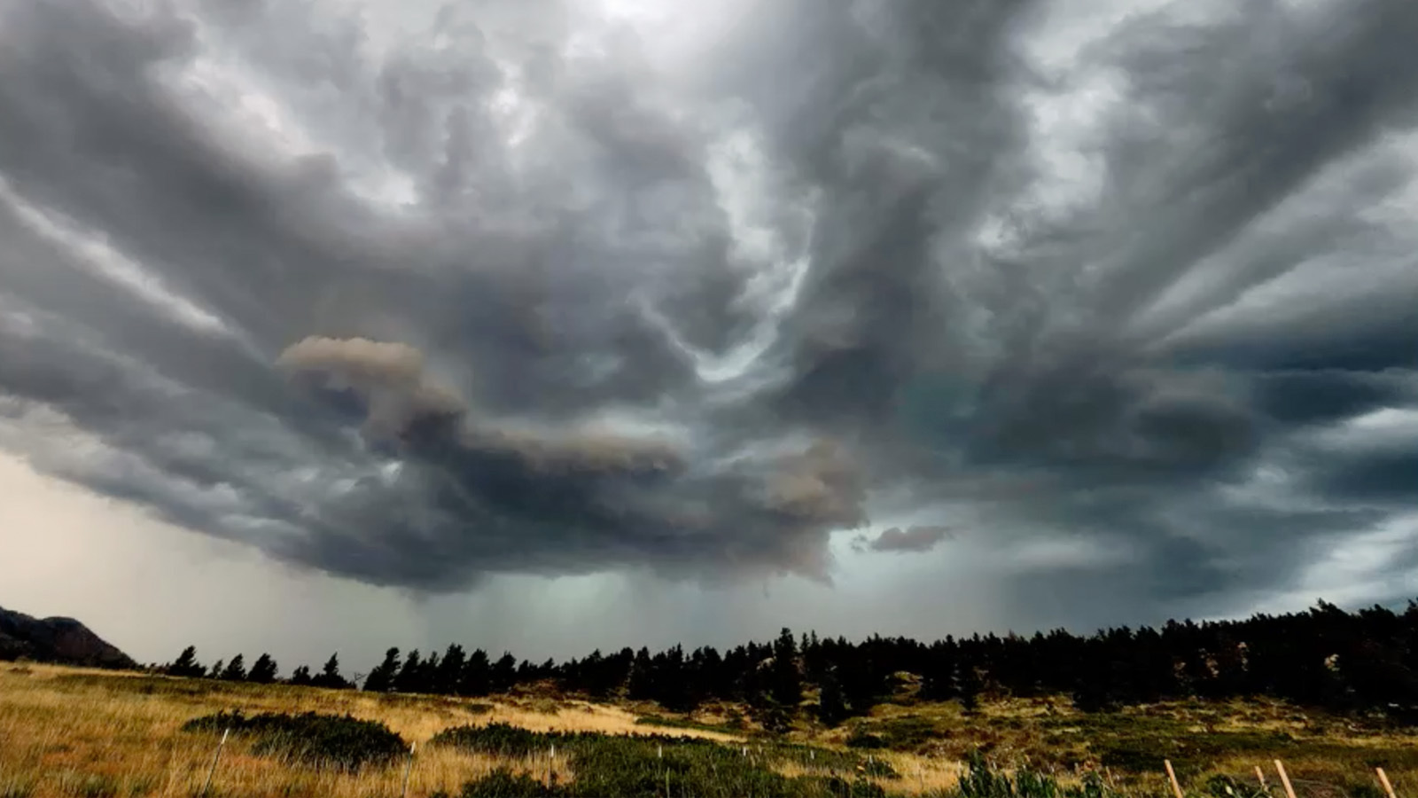 Storm clouds over Wheatland, Wyoming. July 31, 2023
