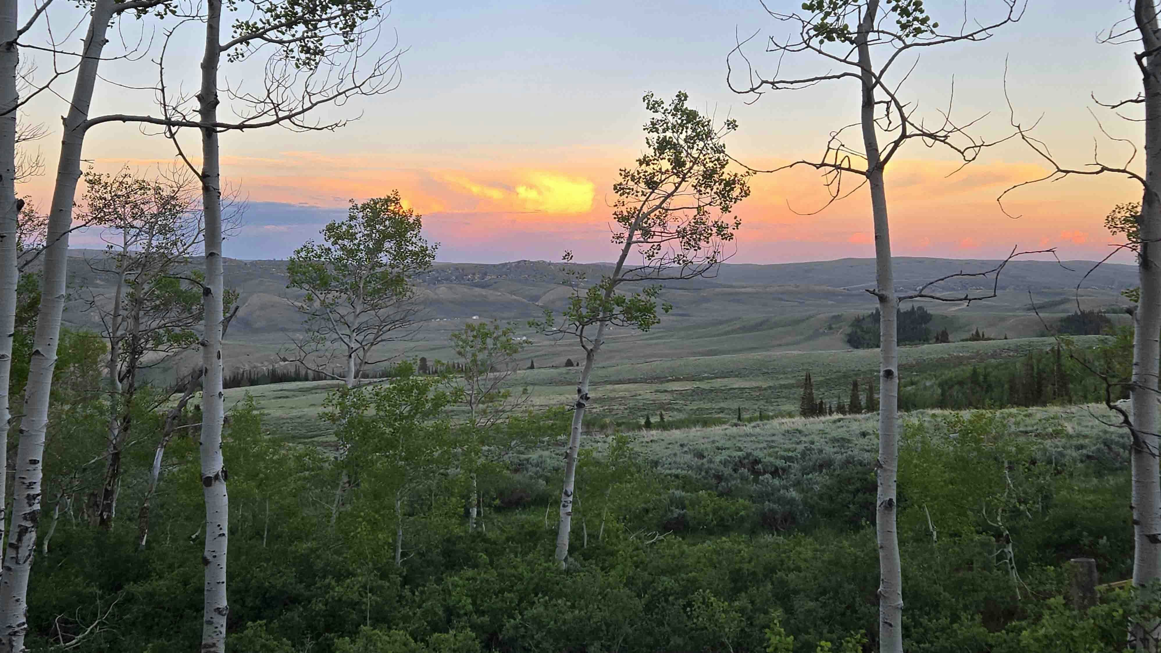 Sunset from Commissary Ridge outside of Kemmerer.