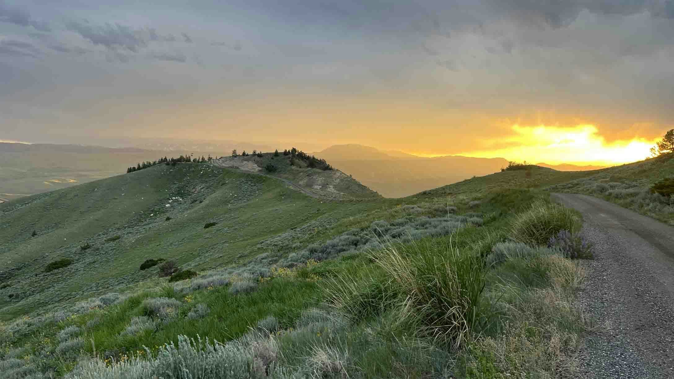 Sunset over Heart Mountain
