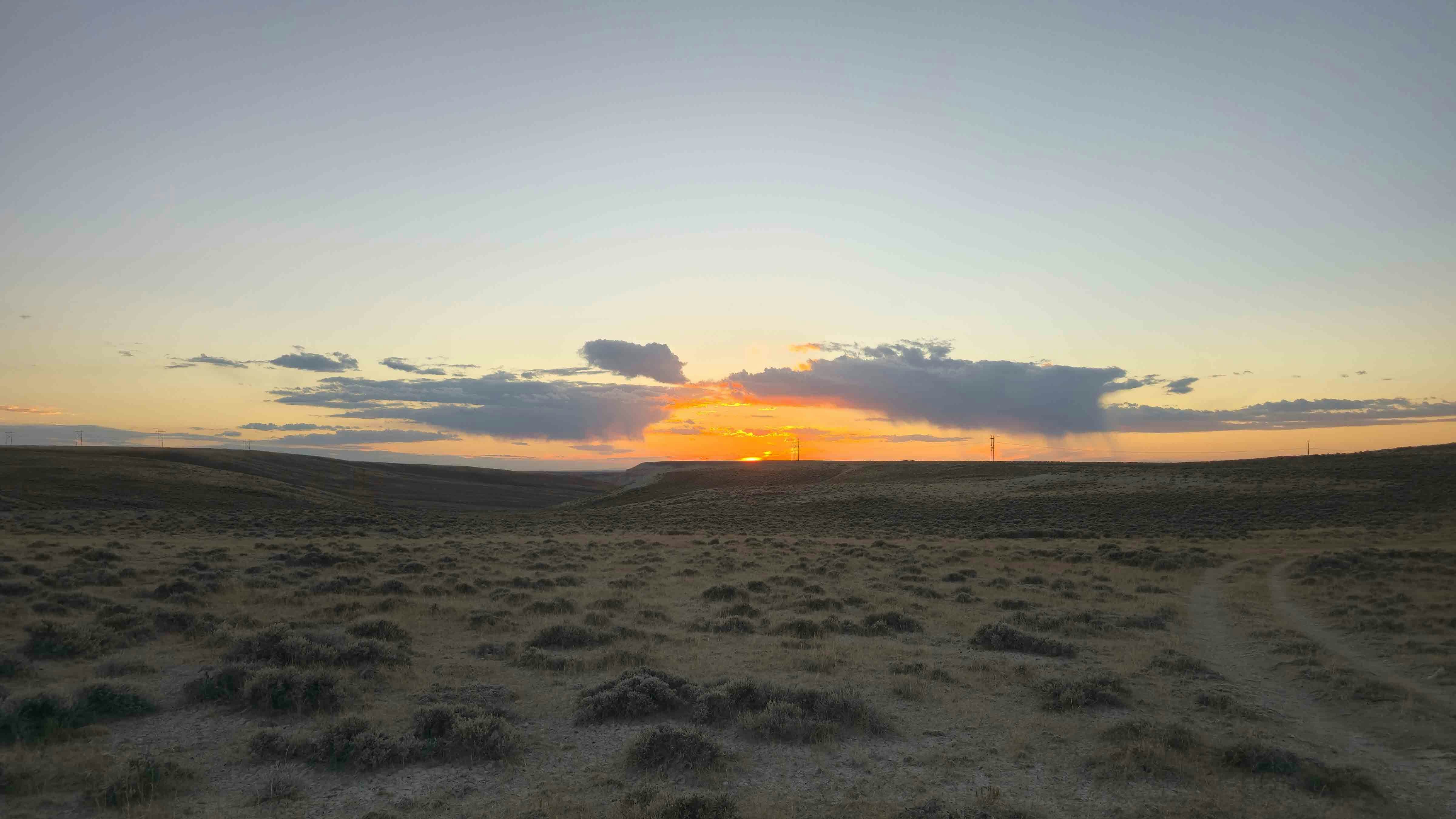 Sunset on the Red Desert while scouting trophy elk.