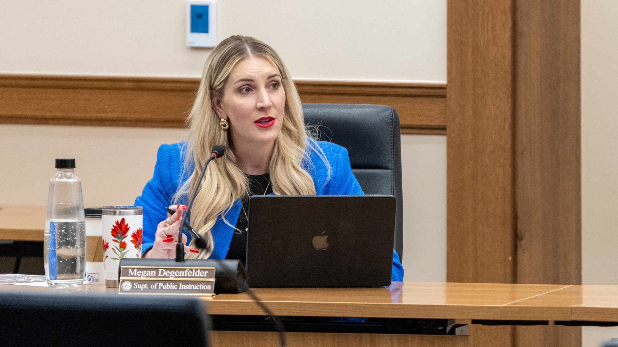 Superintendent of Public Instruction Megan Degenfelder has apologized for her department's release of unredacted student information in a public records request. She said the release was the result of "human error" and those involved have been reprimanded.