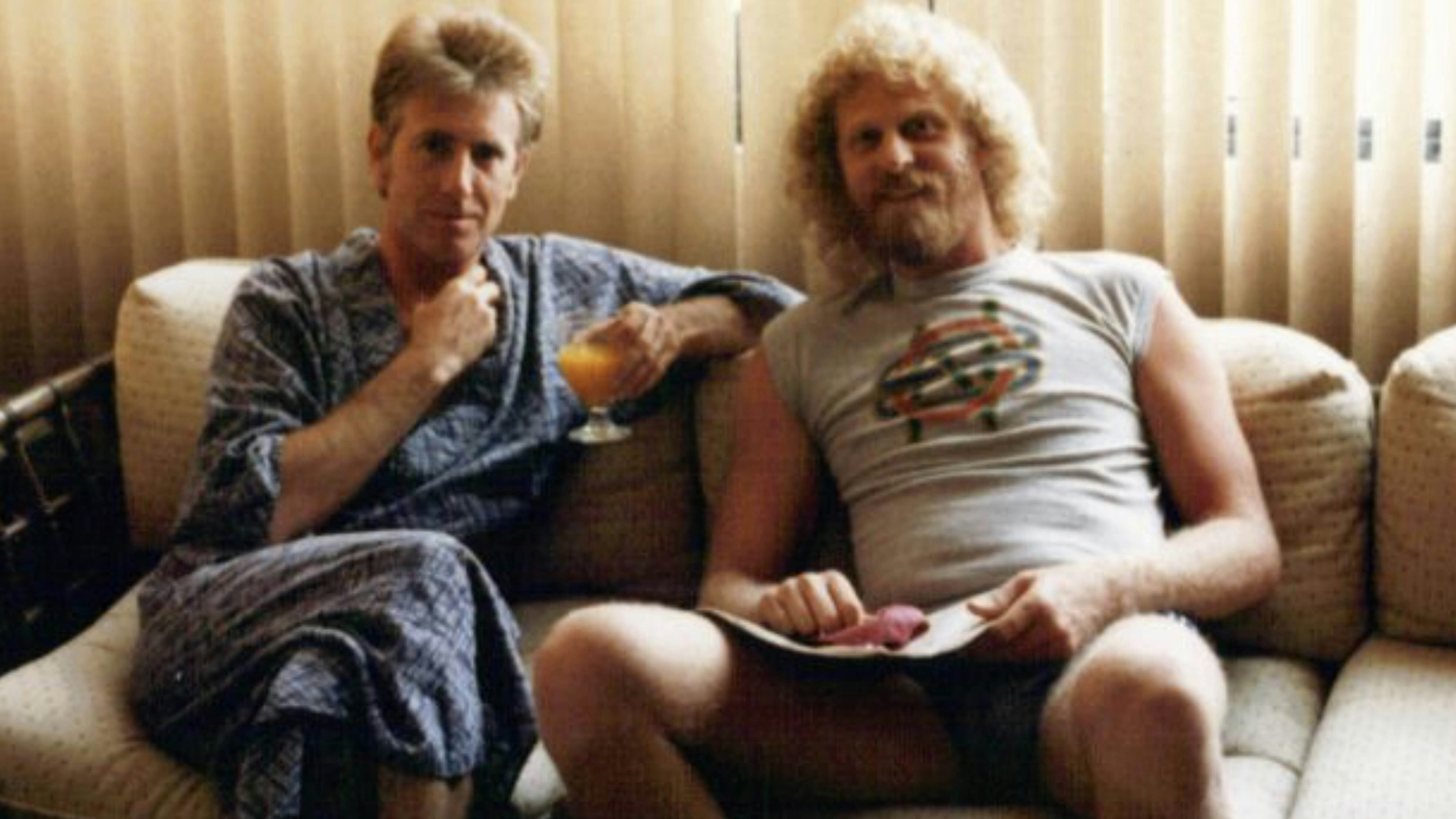 Michael DeGreve (right) and friend Graham Nash