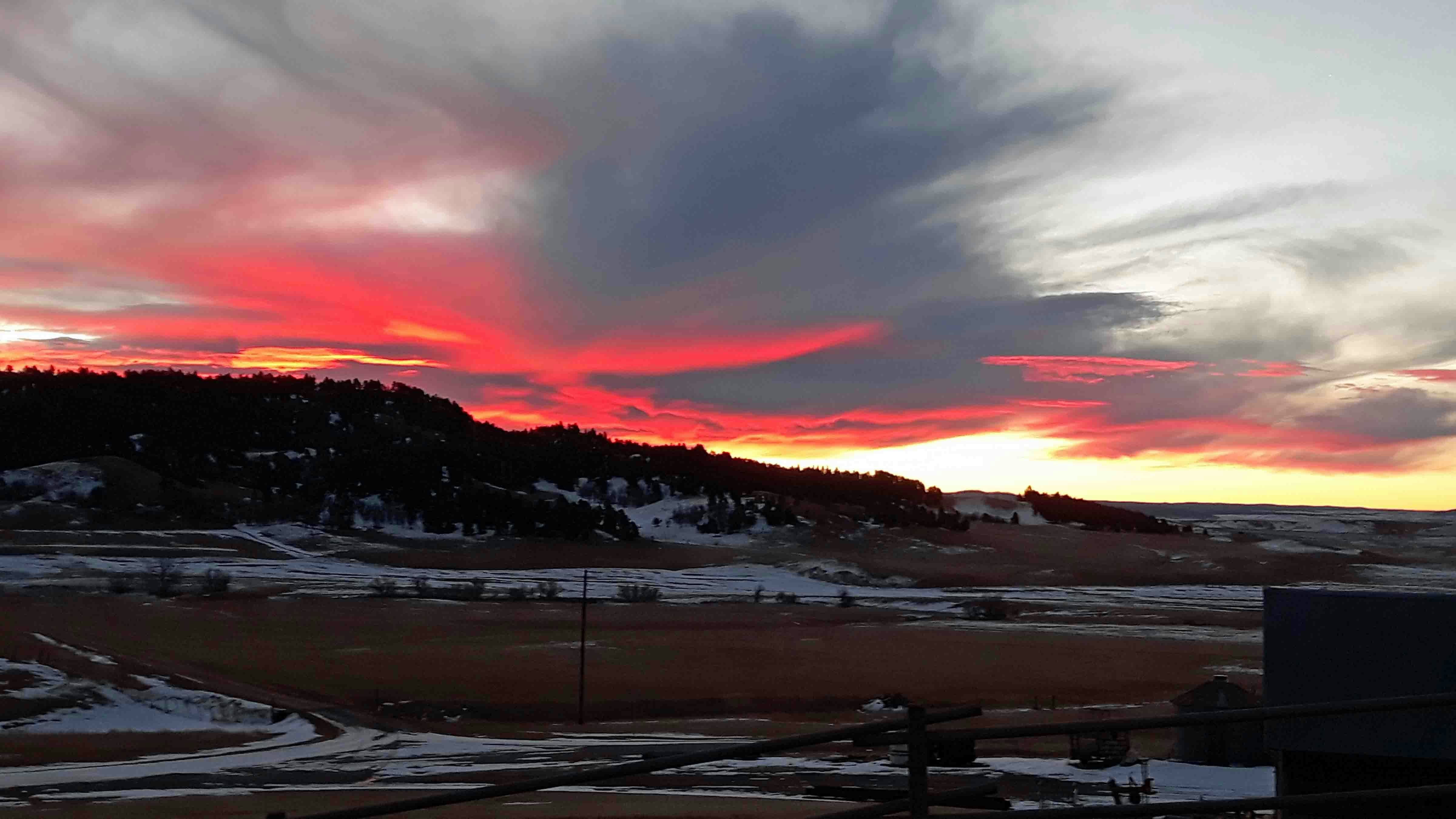 Sunrise in Sundance, Wyoming