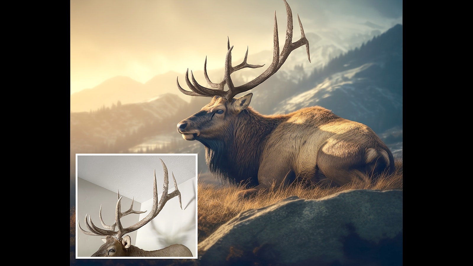 Using photos of hunters’ trophies, a Missouri-based company called Digital Taxidermy can produce life-like images of the animals in natural scenes.