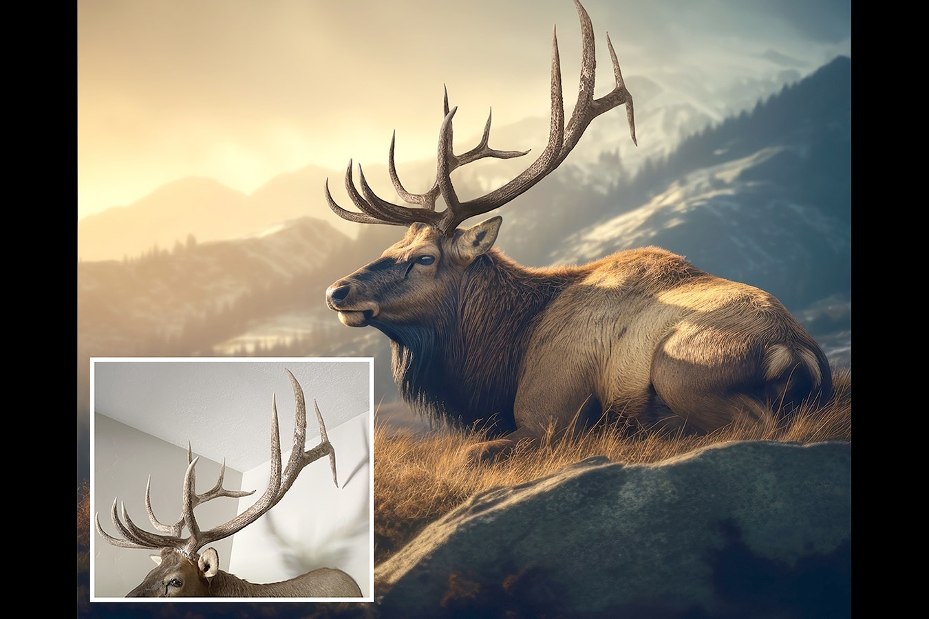 Using photos of hunters’ trophies, a Missouri-based company called Digital Taxidermy can produce life-like images of the animals in natural scenes.