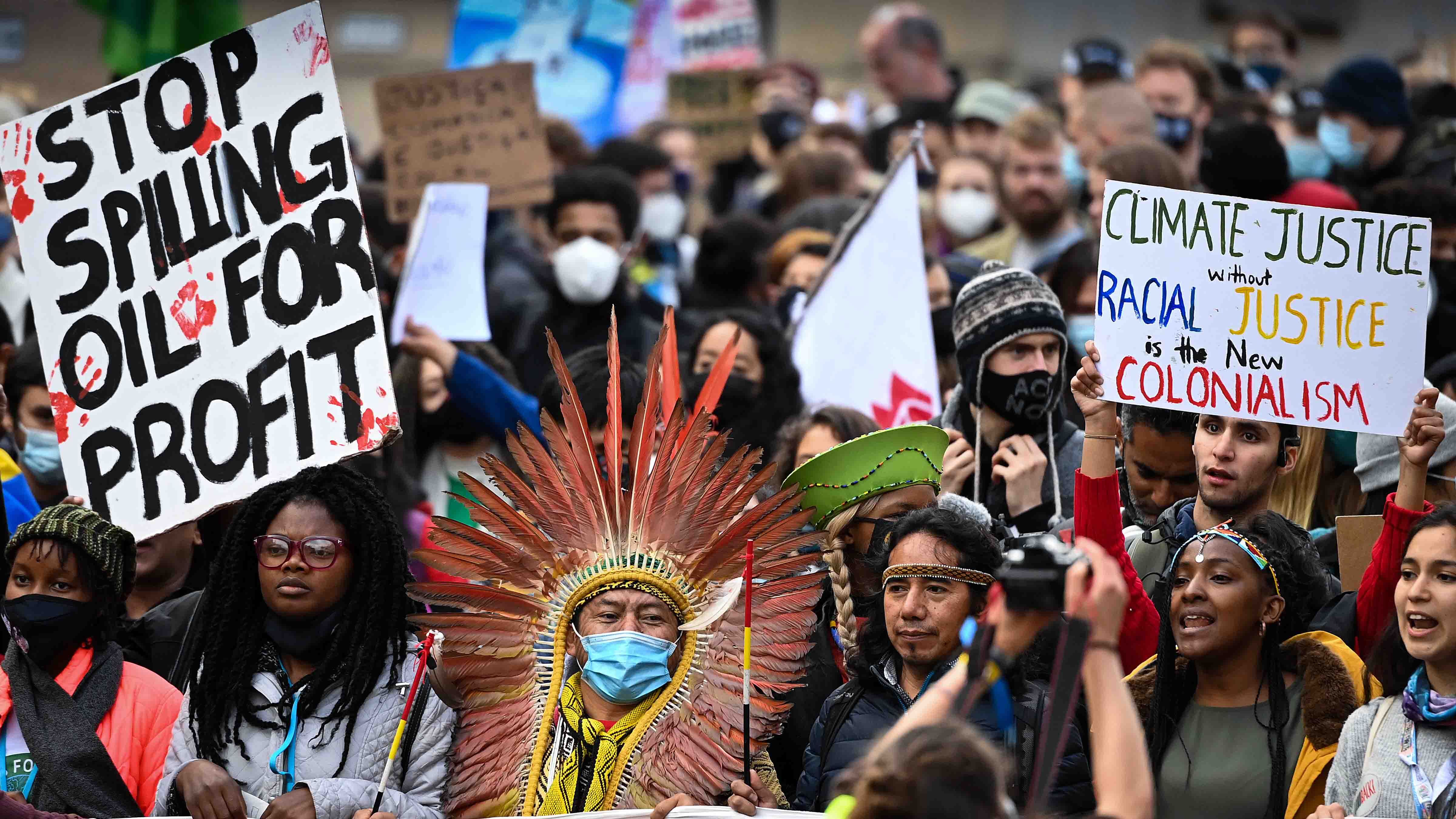 Climate summit protest