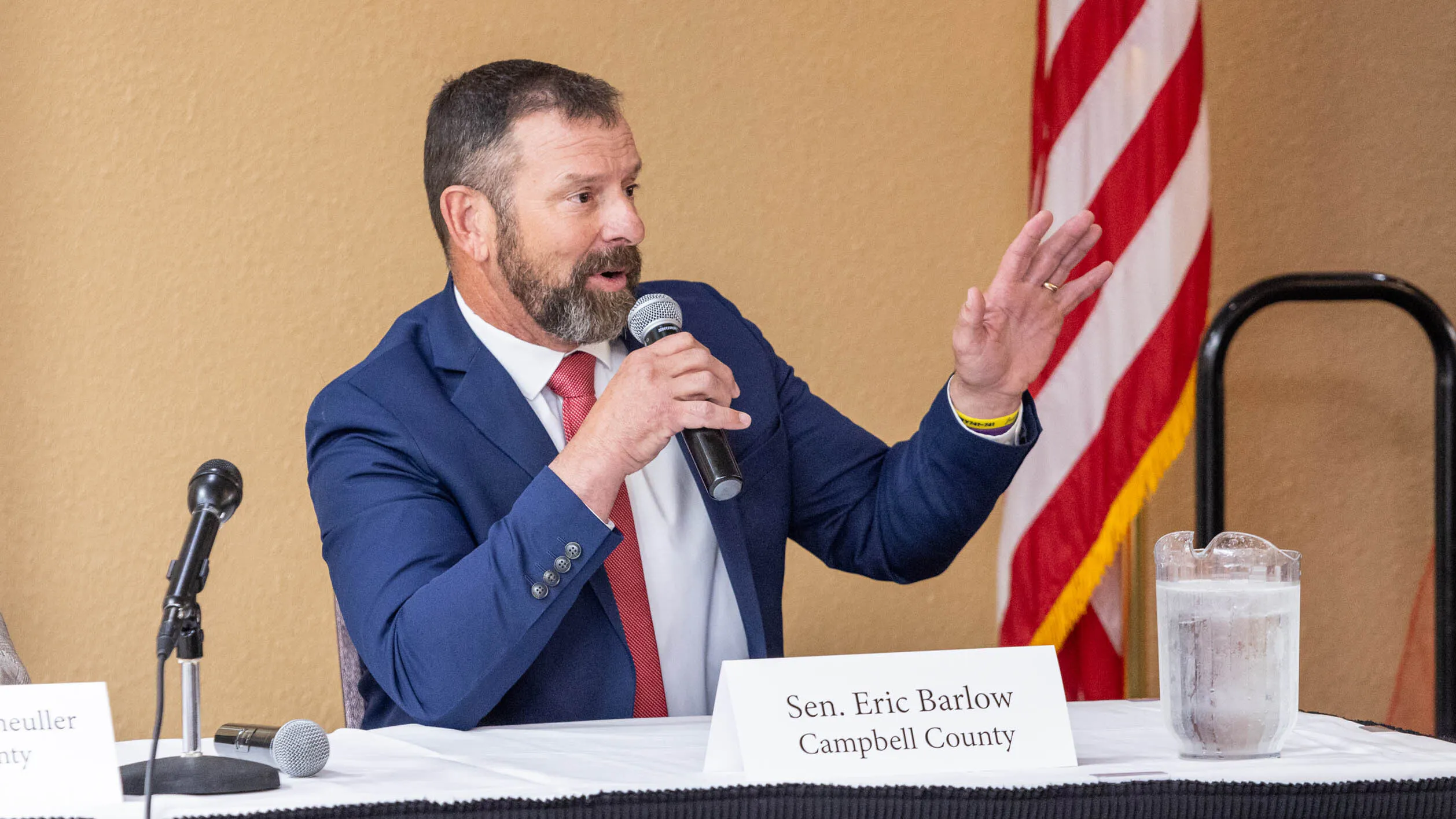 The Eric Barlow gubernatorial campaign released an internal poll Tuesday showing a significant lead over both Megan Degenfelder and Brent Bien. According to his internal polling numbers, 42% of voters support Barlow while Degenfelder is at 19% and Bien at 14%.