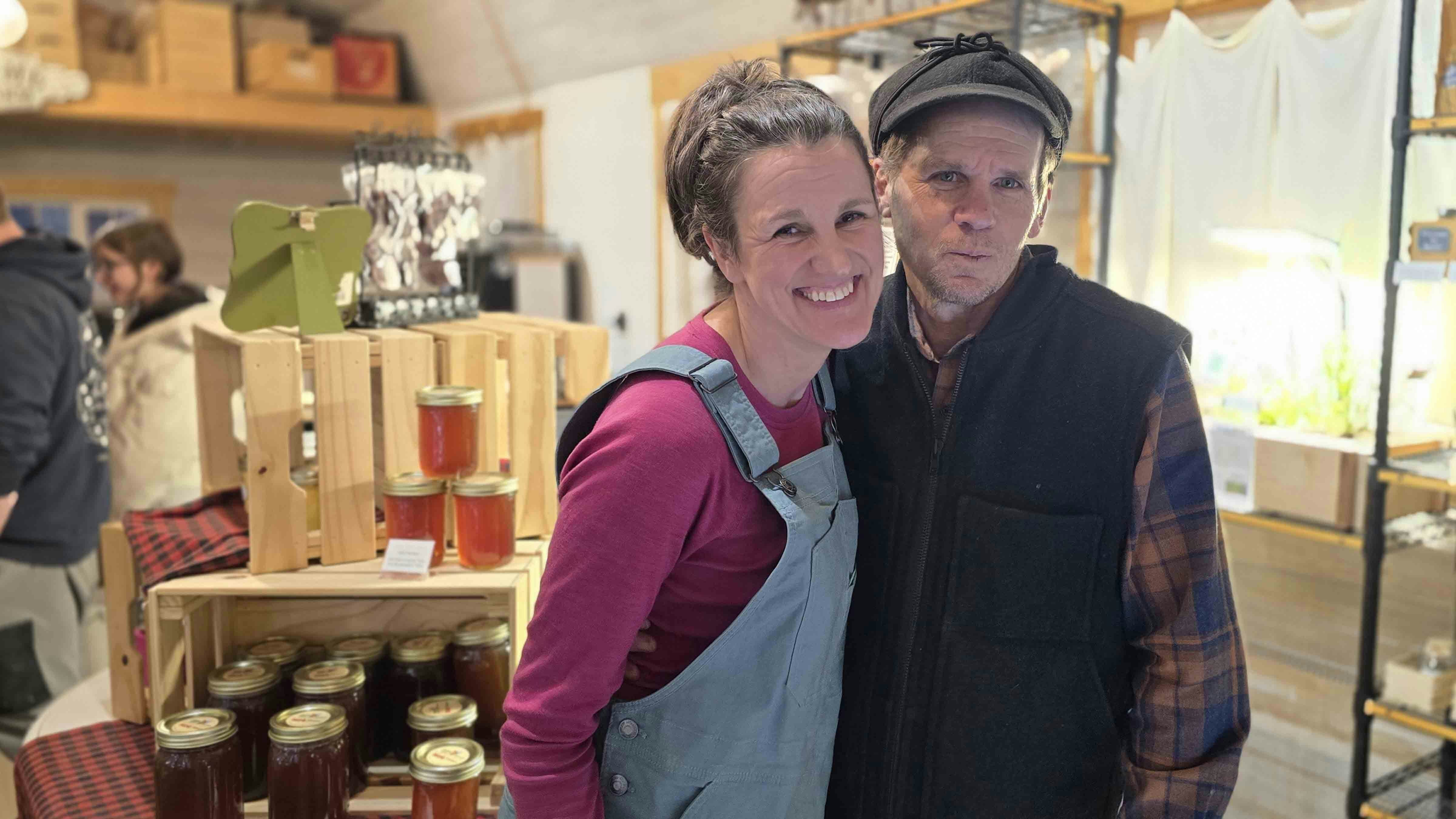 Tommie Kniseley and her husband David at their business WyFresh Farmstand