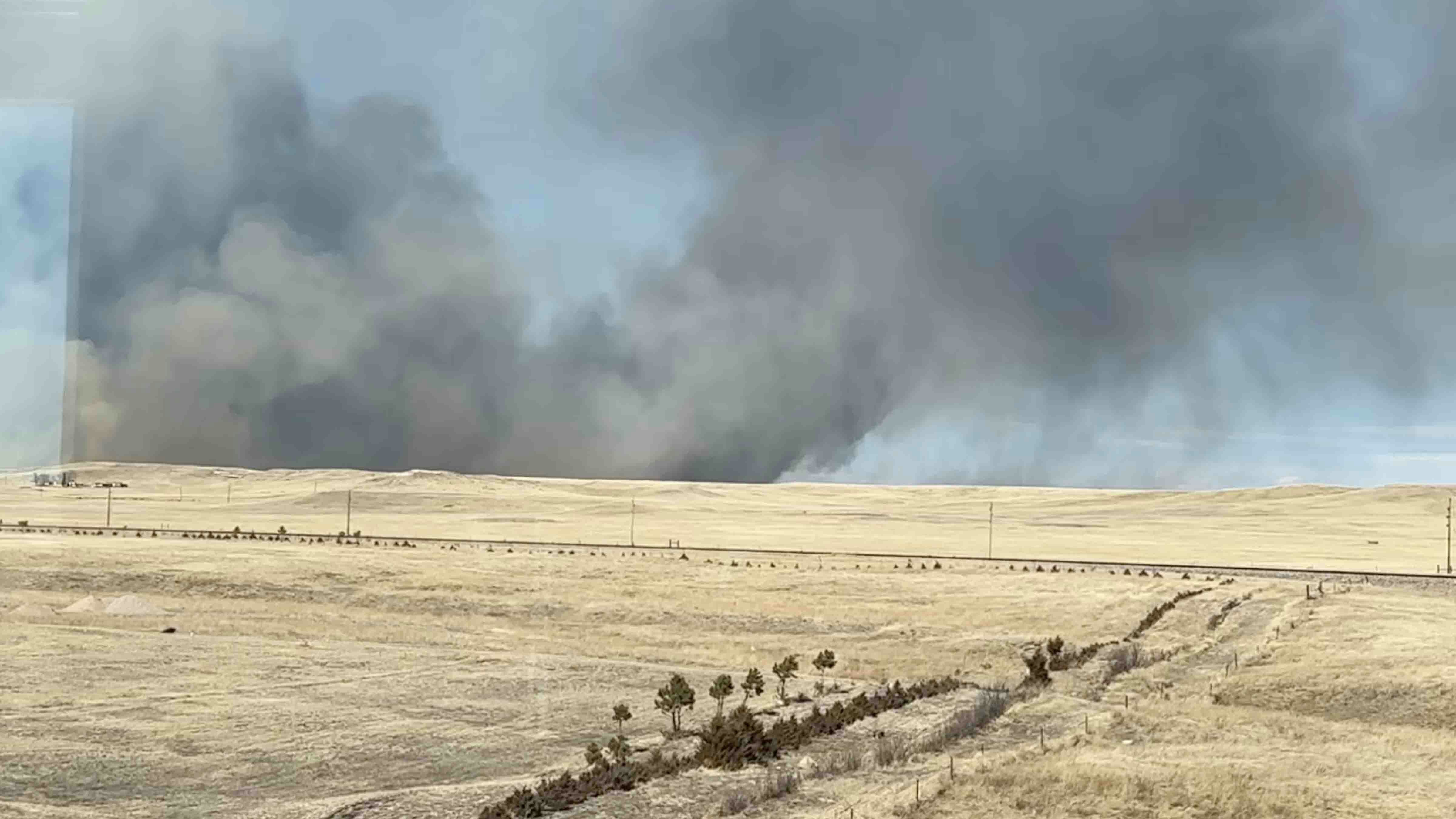 Grassfires north and west of Cheyenne on Friday, March 1, 2024
