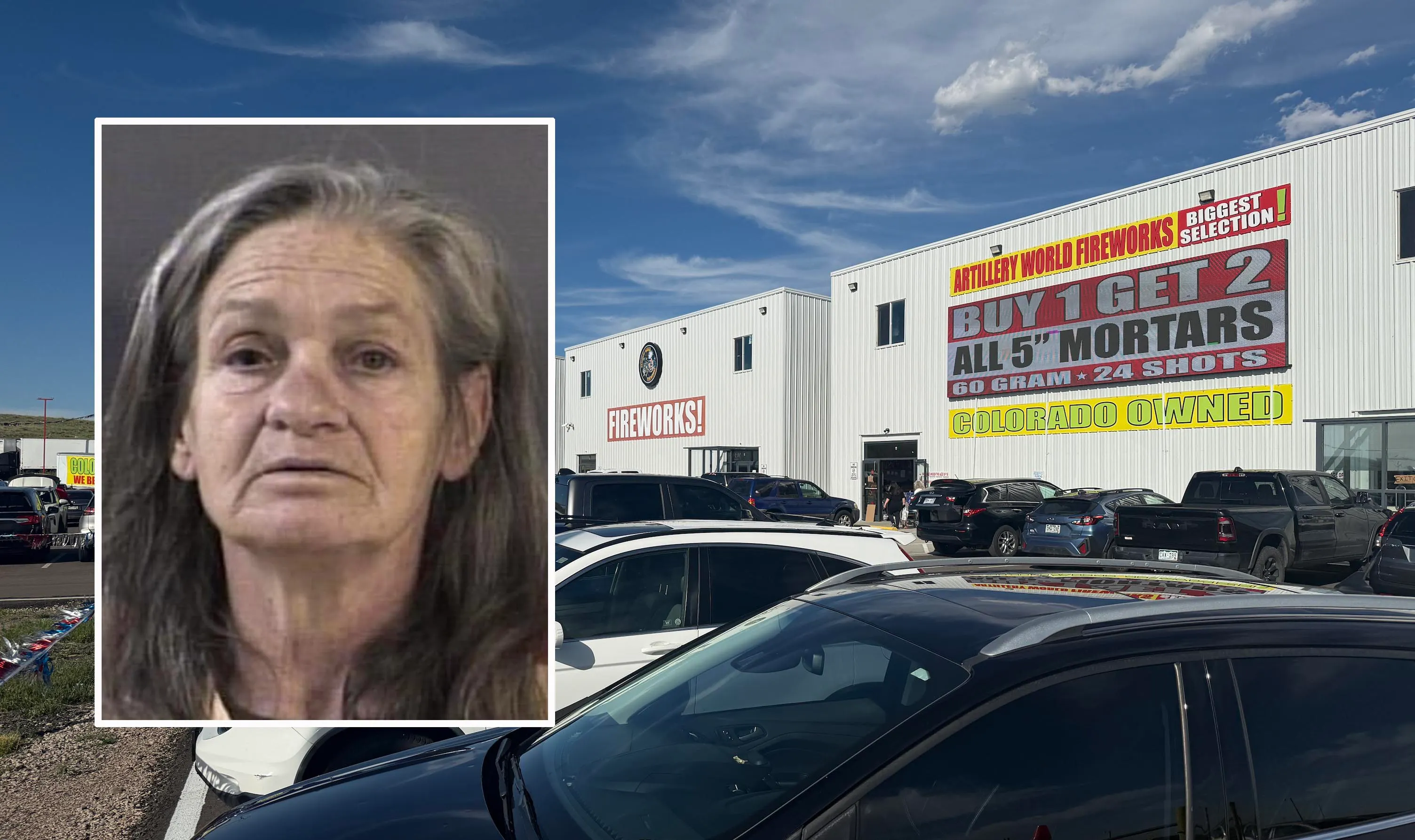 A Colorado woman, accused of stealing $2,000 worth of pyrotechnics at a fireworks dealer south of Cheyenne, is headed to district court. The 61-year-old woman allegedly, drove toward store employees at a "high rate of speed" to avoid being detained.