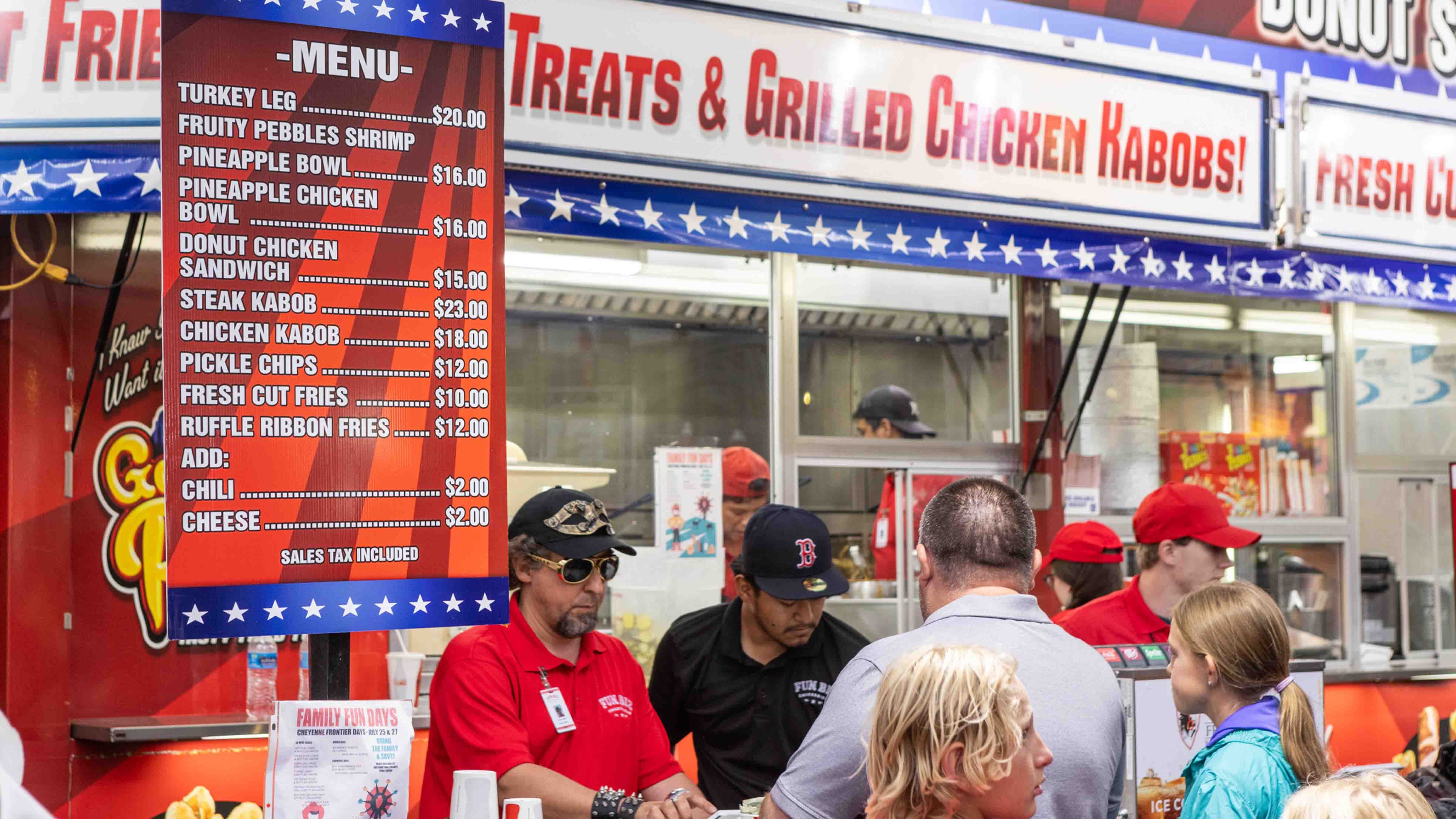 Food stand at Cheyenne Frontier Days. Friday, July 28, 2023