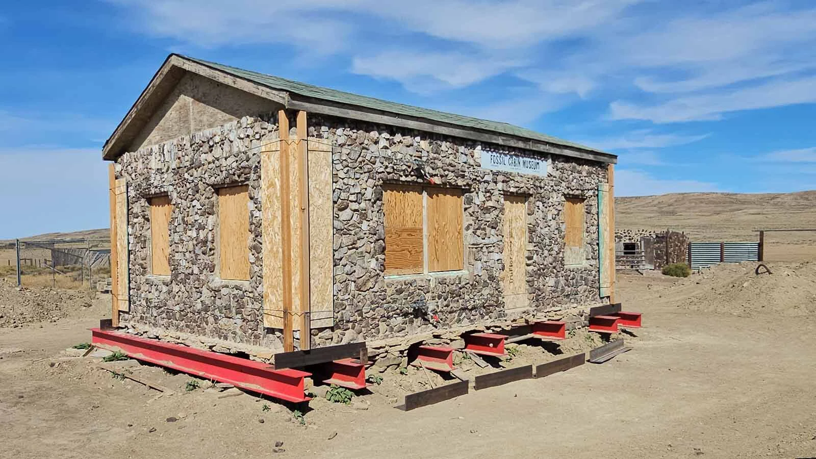 The Fossil Cabin before its move to Medicine Bow.