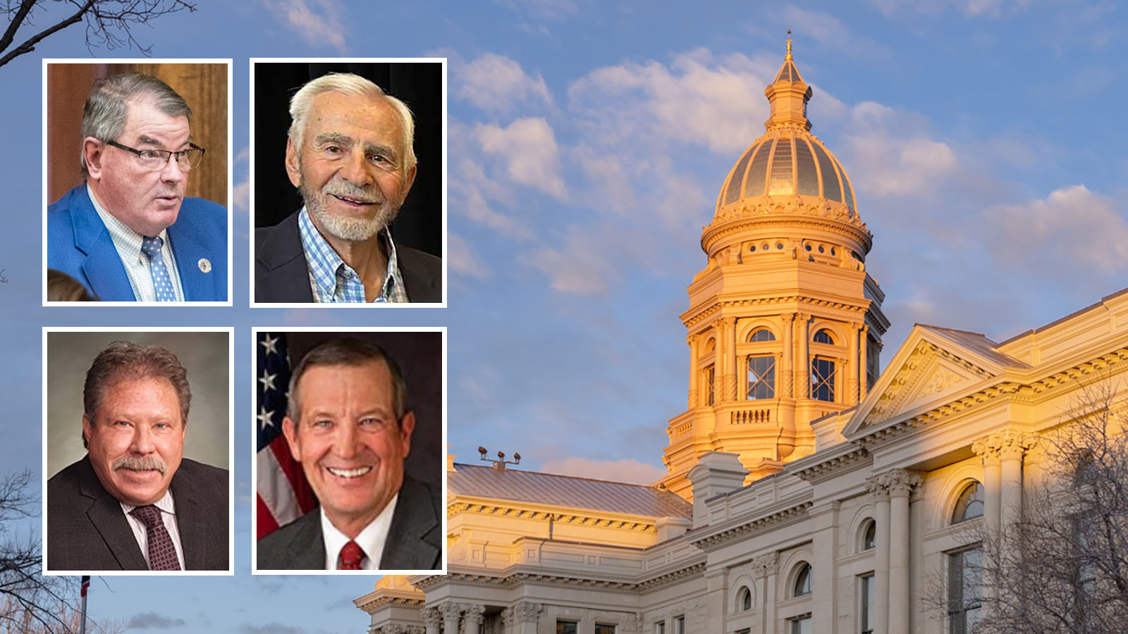 Clockwise from top left: Jeff Wasserburger, Eli Bebout, Ron Micheli, and Anthony Ross.