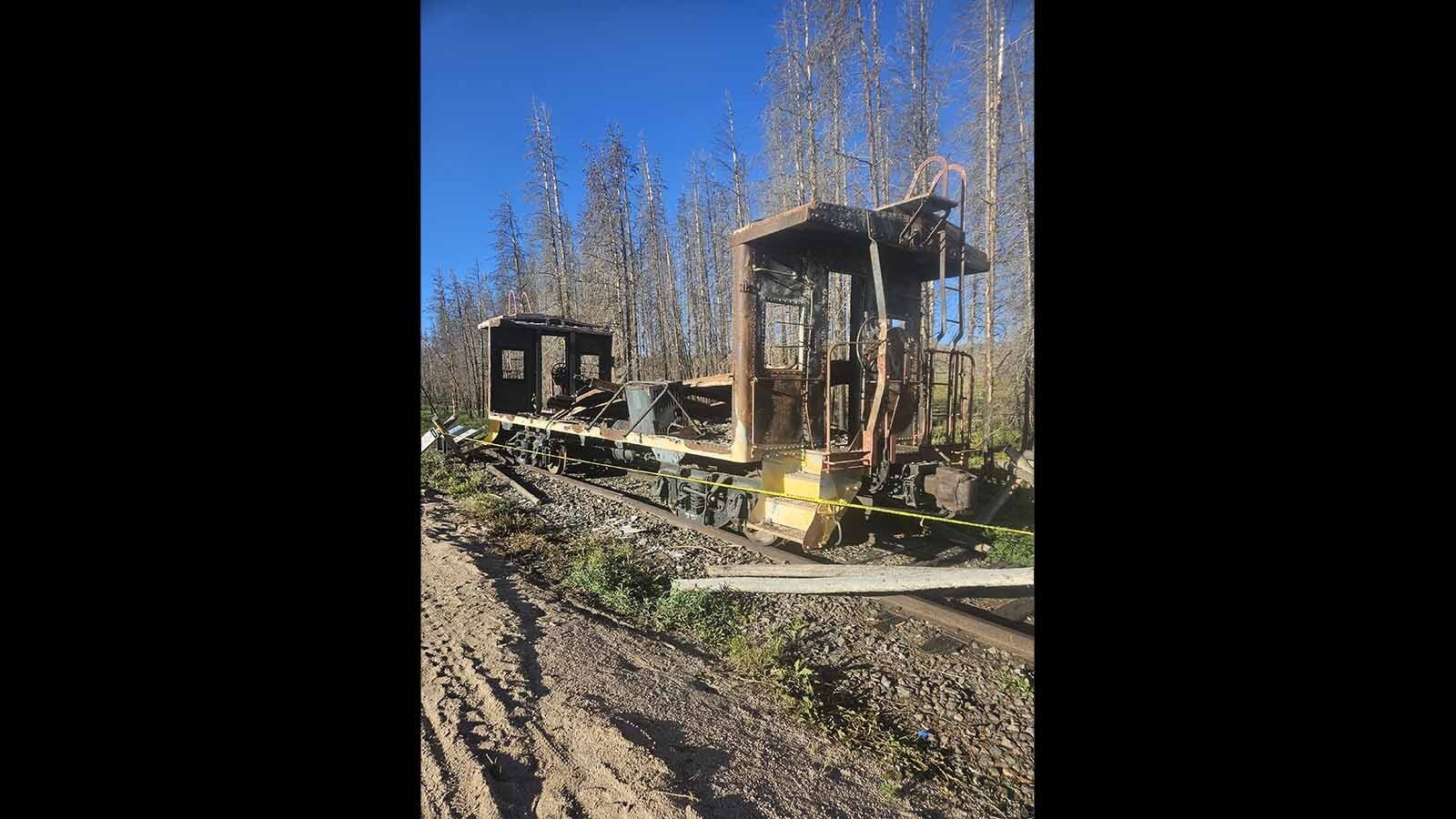 An old caboose was a popular landmark at the Owen Lake trailhead in the Snowy Range Mountains. It was gutted during the massive Mullen Fire in 2020, and had sat empty every since. It was finally demolished last week.