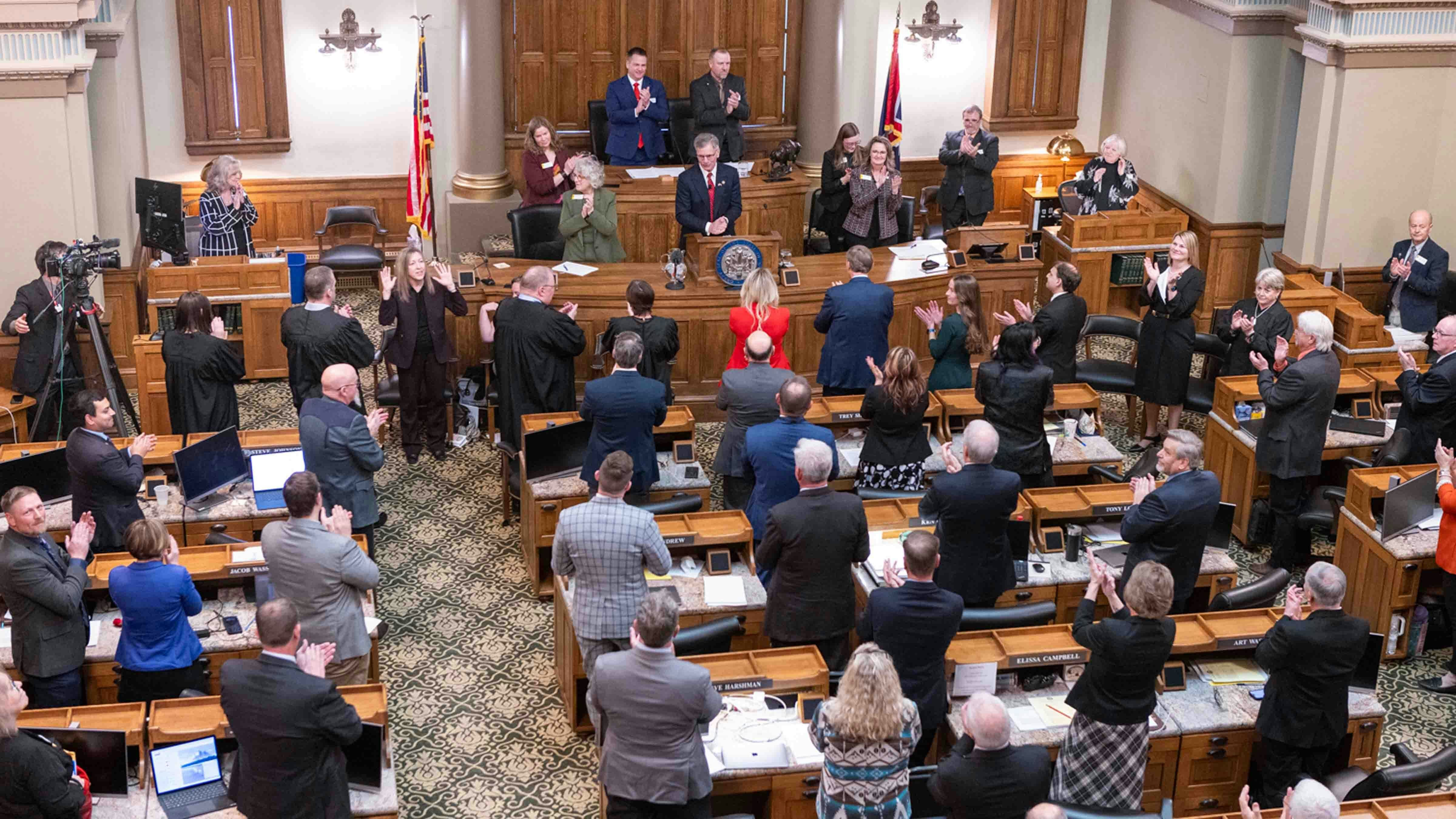 Governor Mark Gordon is delivering his State of the State address at the 68th Wyoming Legislature Budget Session on Monday, February 9.