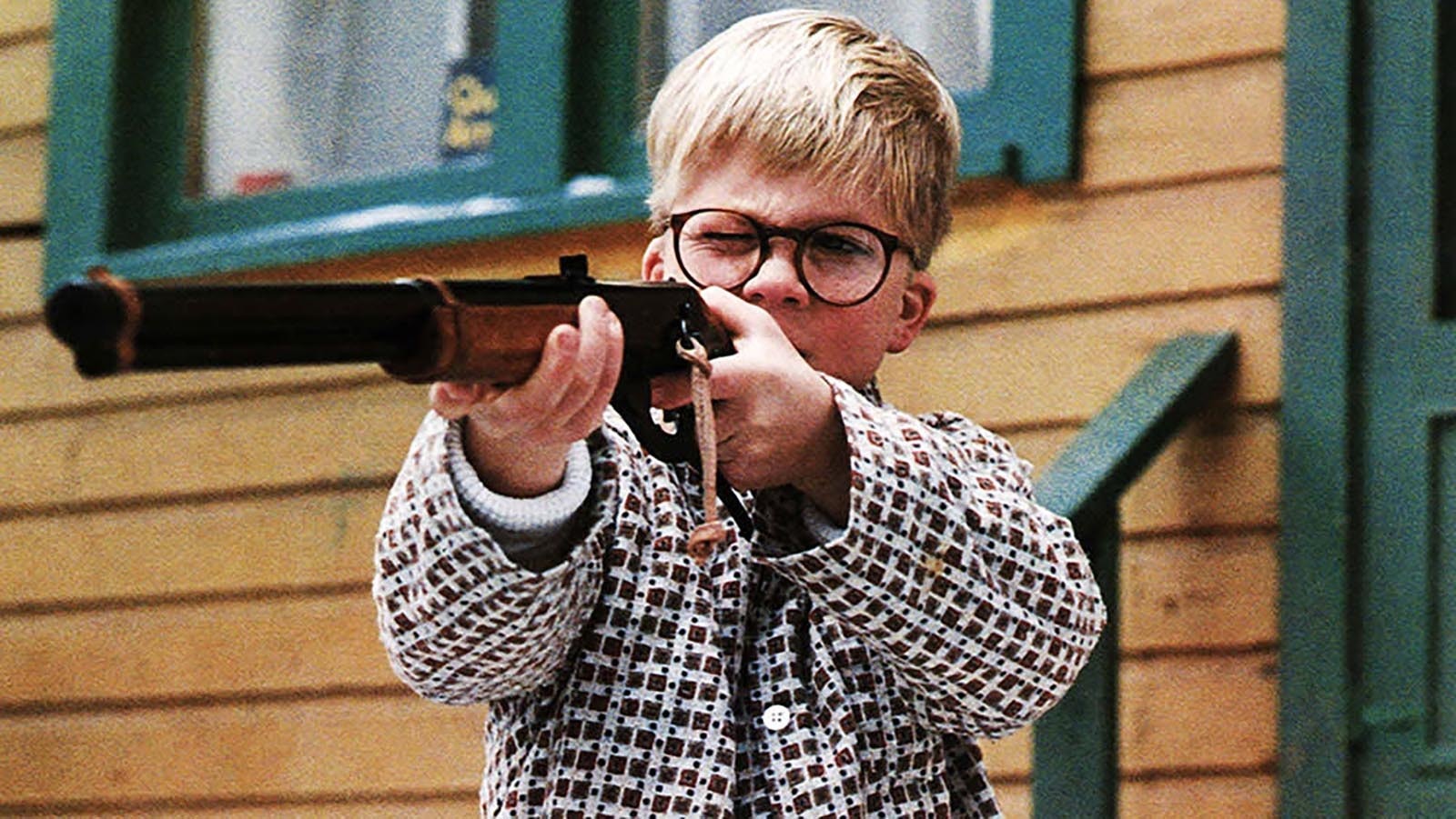 Ralphie in "A Christmas Story" finally gets his coveted Red Ryder BB gun.