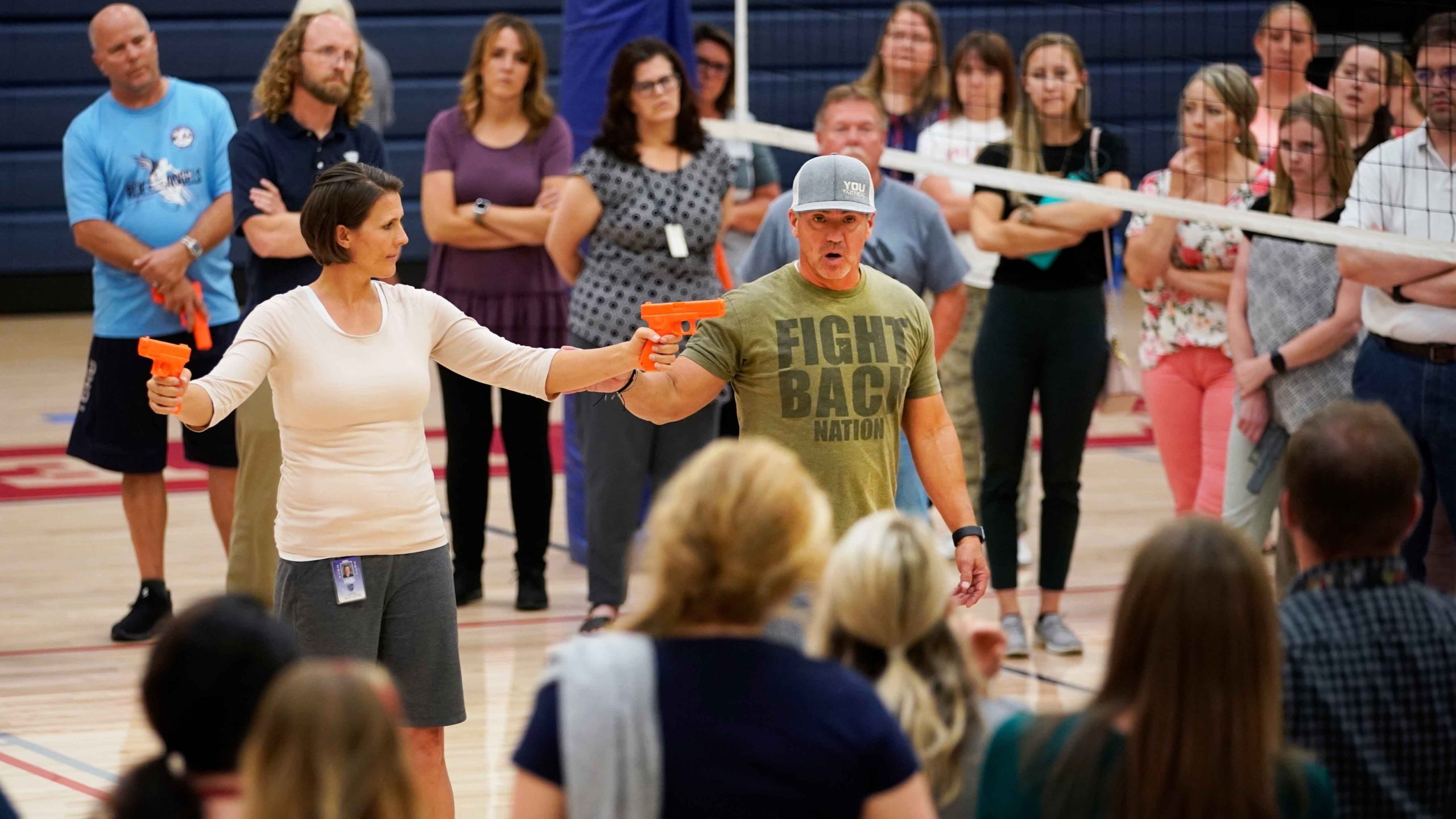 Guns and teachers scaled