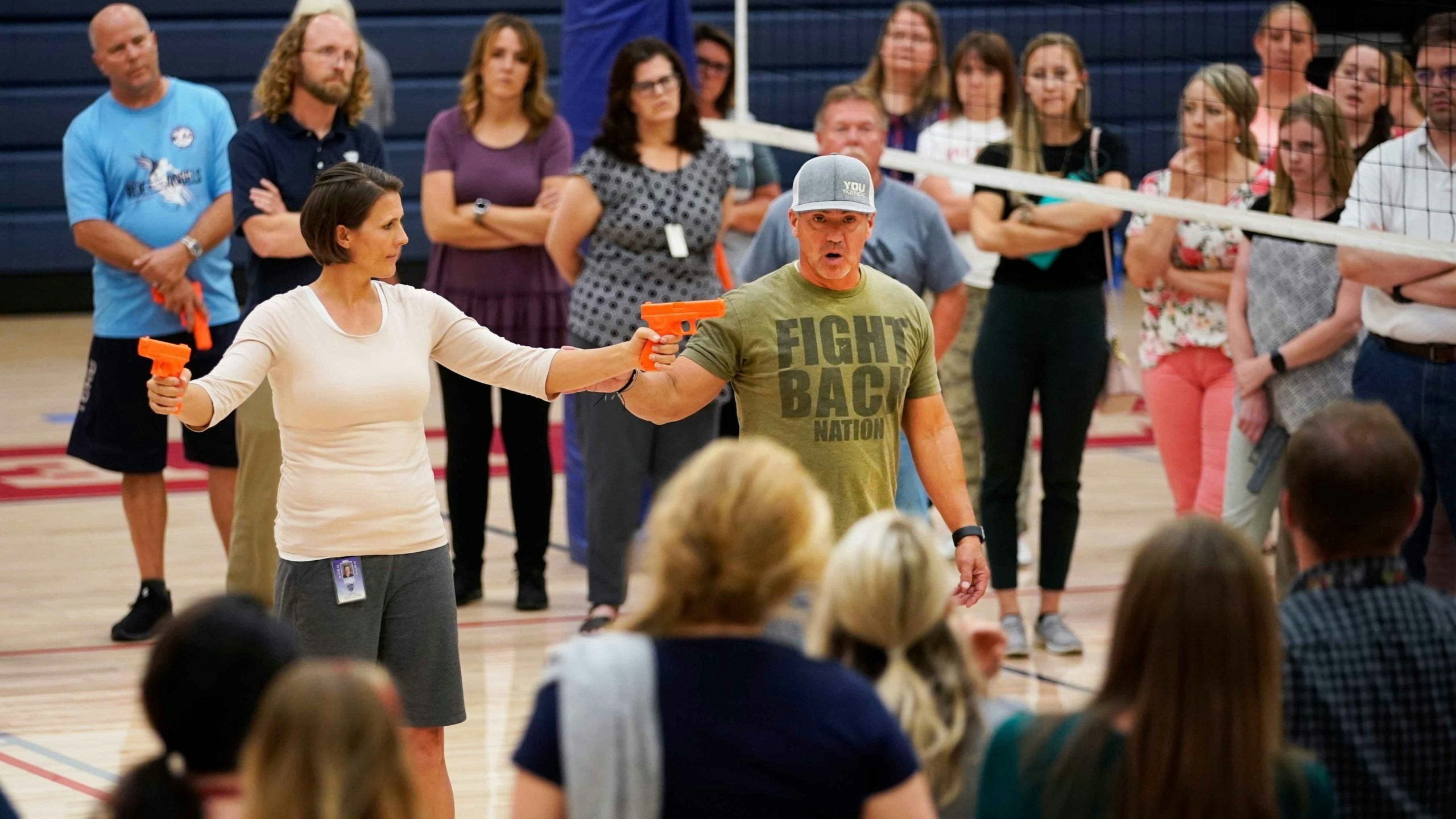 Guns and teachers scaled