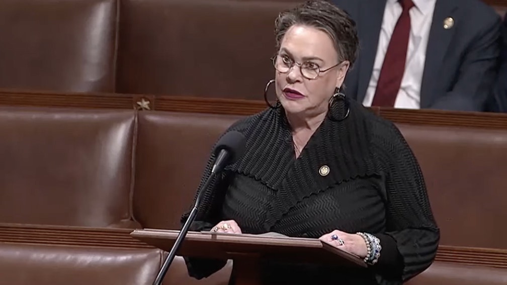 Rep. Harriett Hageman on the House floor on Tuesday, Jan. 14, 2025