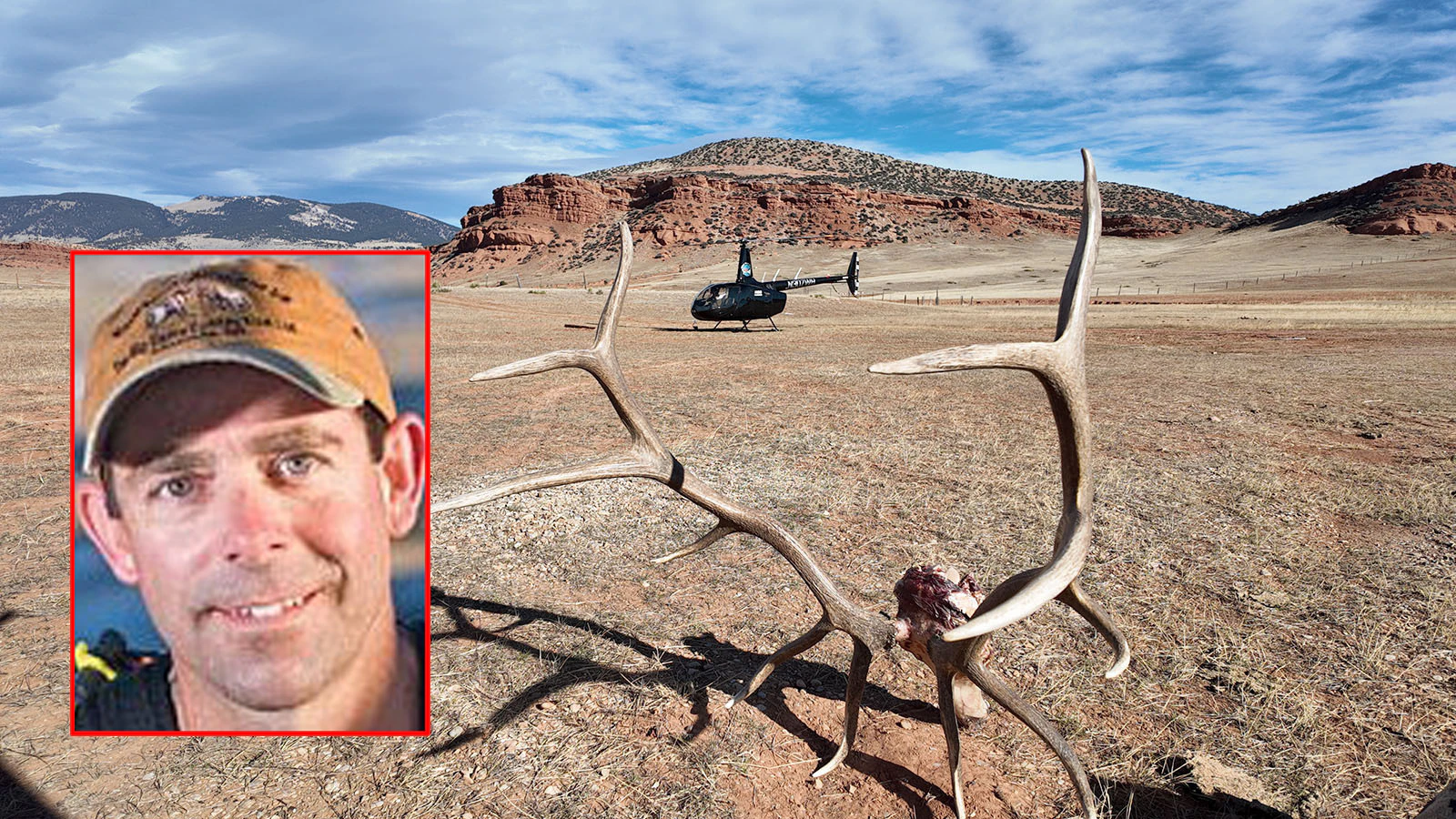 A group of hunters chartered a helicopter to fly them into this patch of public land surrounded by private property in Johnson County. Andrew McKean ended up shooting an elk that was just inside private property.