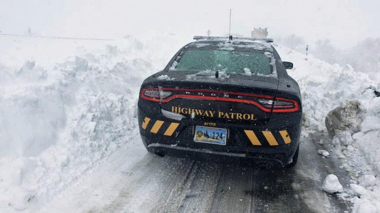 Highway patrol snow