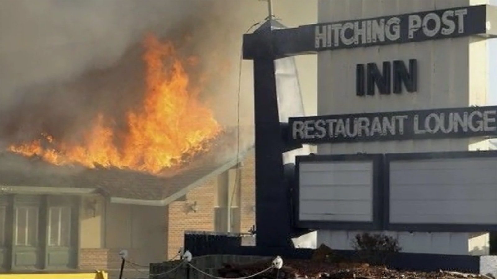 A fire devastated the legendary Hitching Post Inn in 2010.
