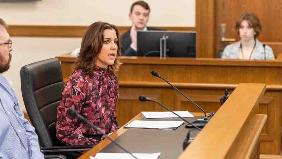 Kathy Holman testifying at the House Judiciary Committee Meeting