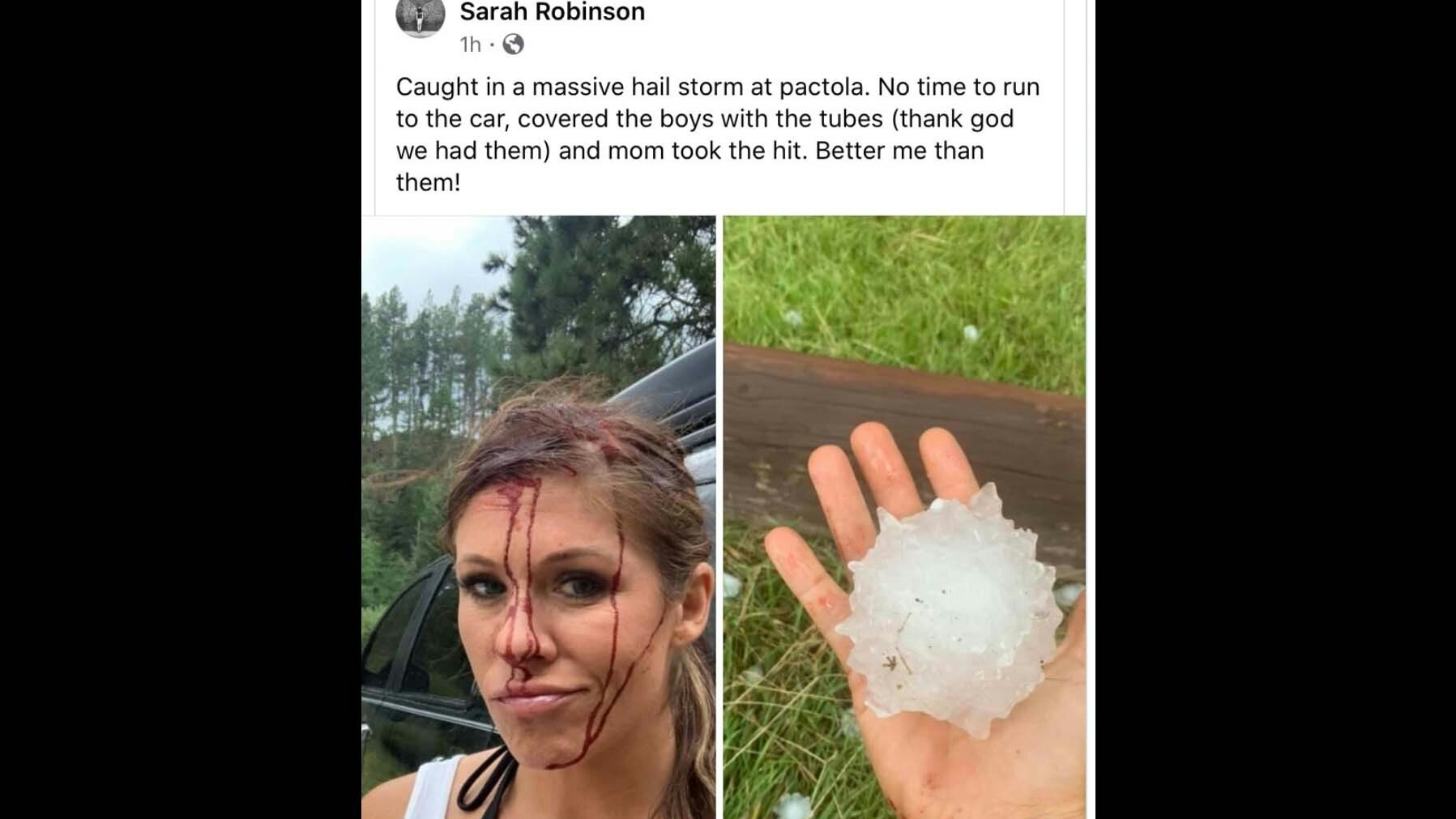 Huge hail