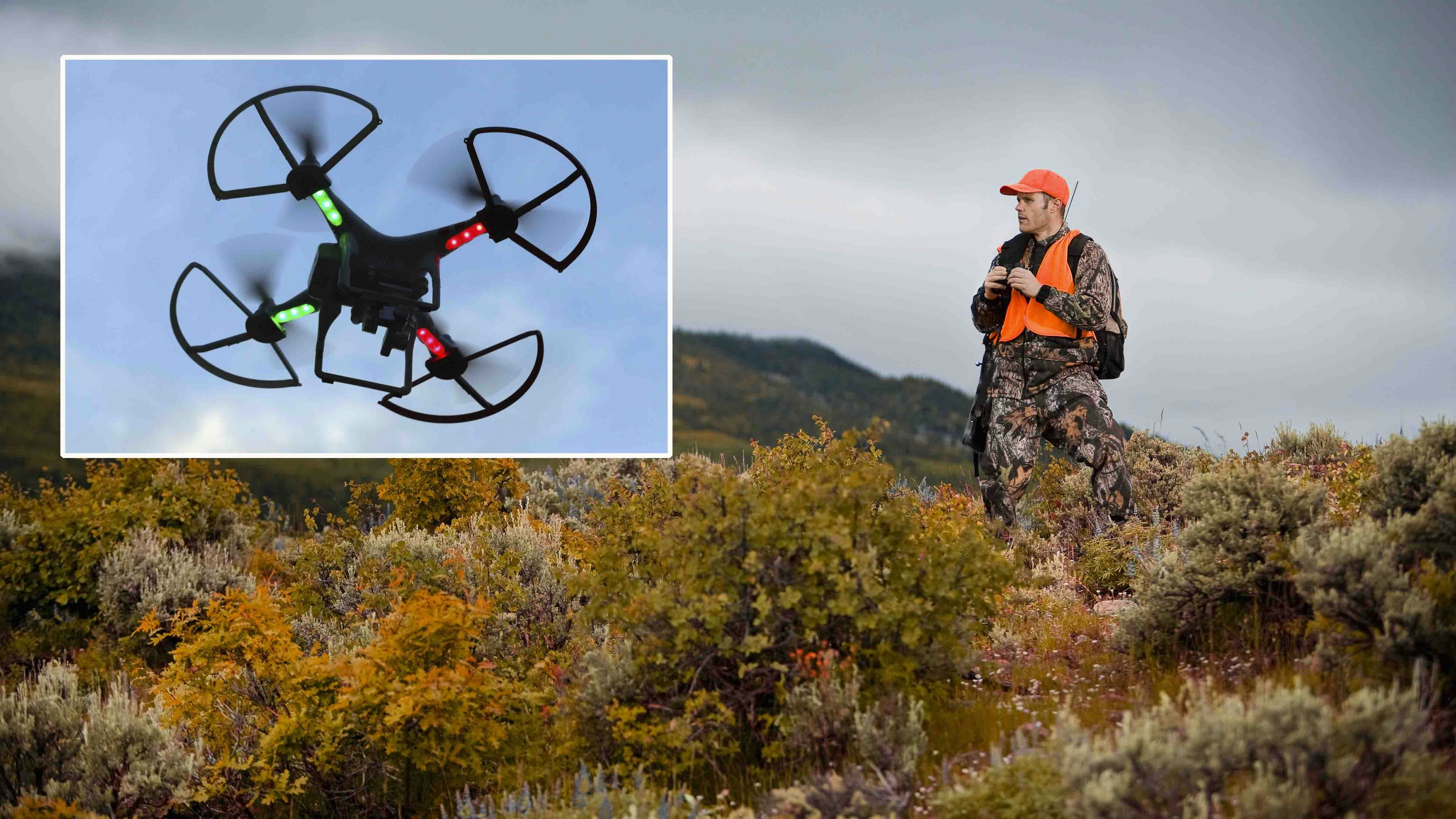 Some states are now allowing hunters to use drones for locating animals, and others are considering it. That doesn't sit well with Buffalo's Mark Jones, a national director for Gun Owners of America. "Technology is ruining what hunting was meant to be," he said.
