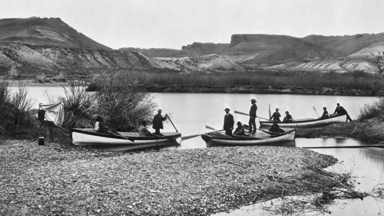 The American West: John Wesley Powell Explores The Green River in 1869 ...