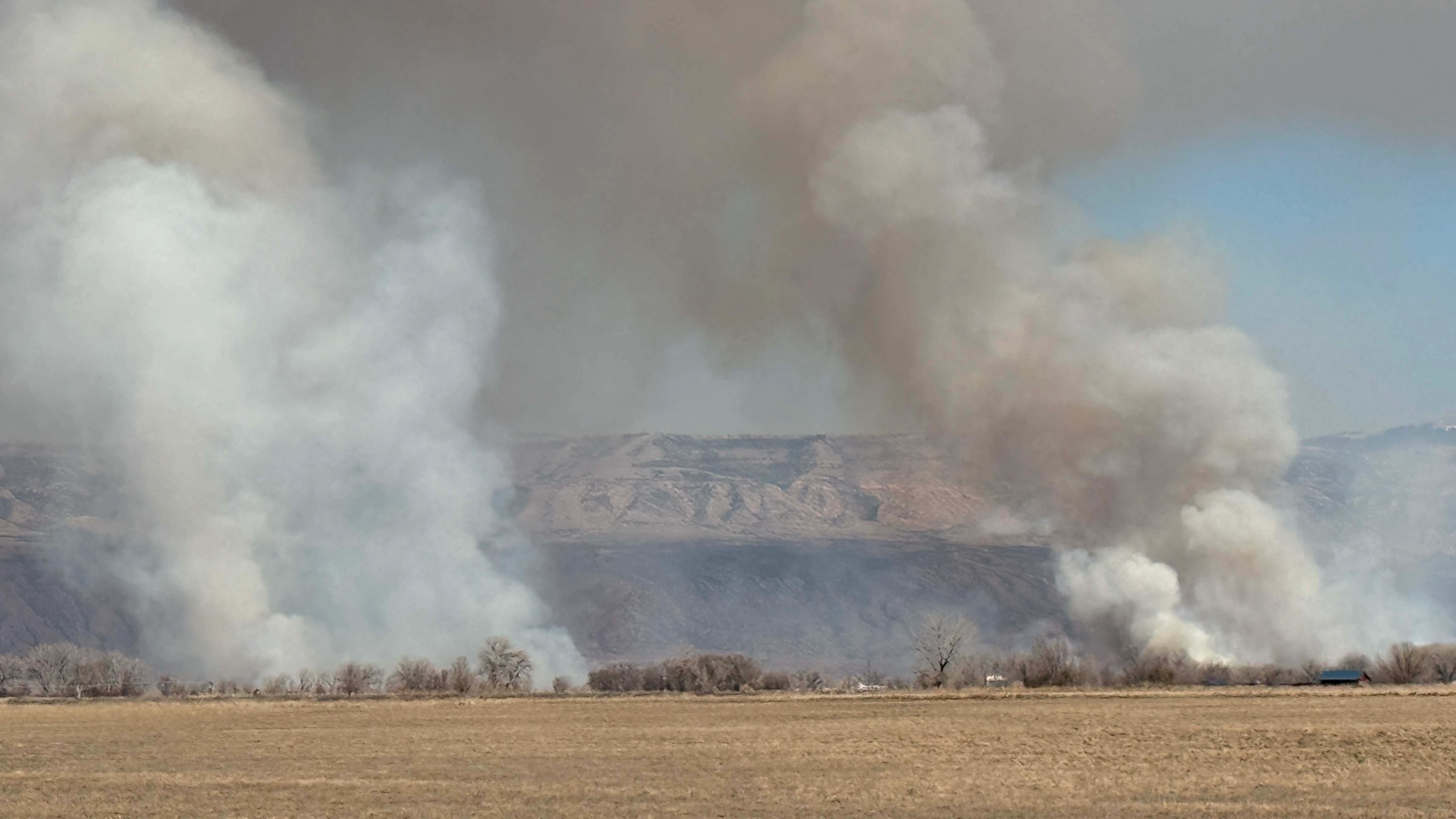 Kane Fire near Lovell on Sunday, March 22, 2026