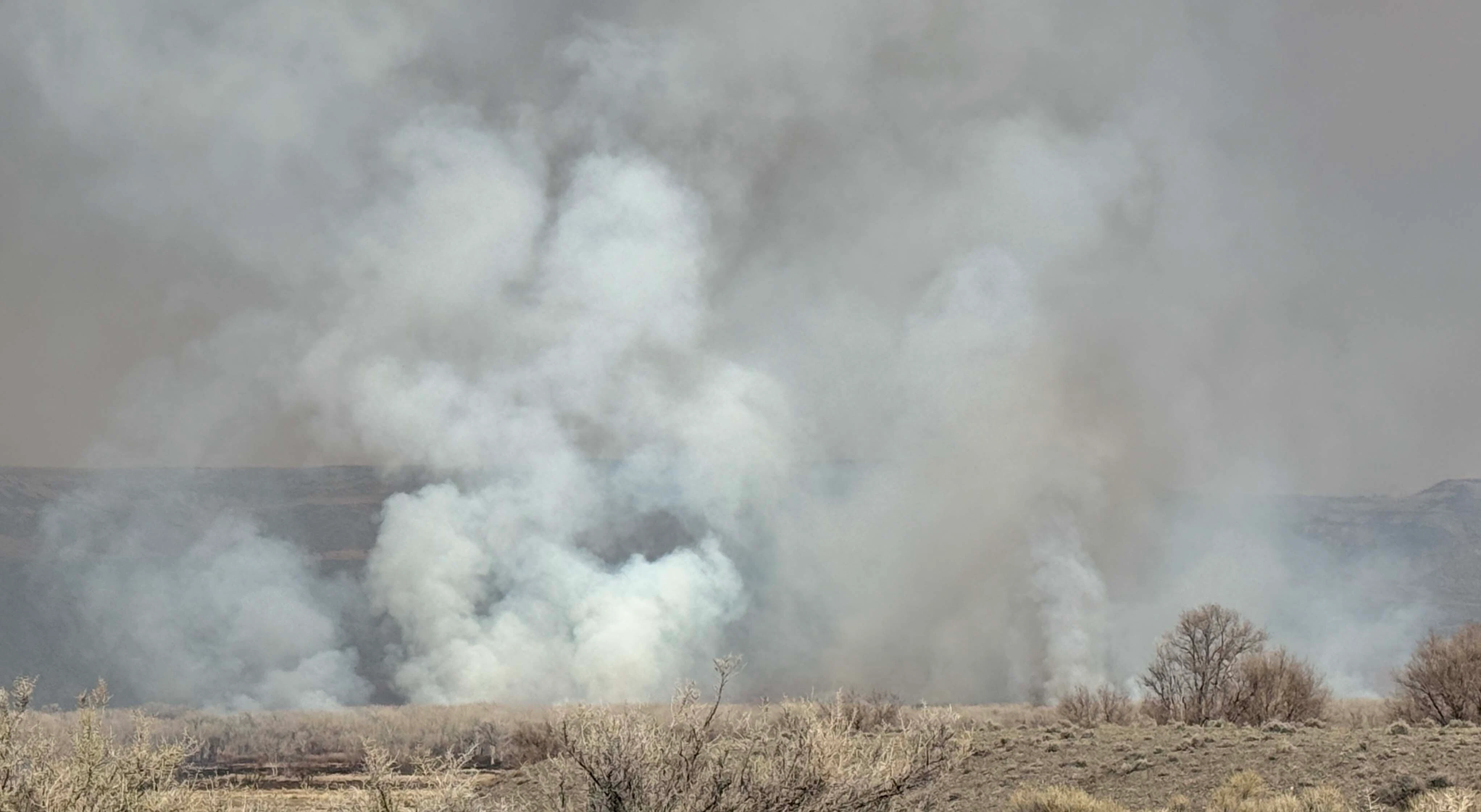 Kane Fire near Lovell on Sunday, March 22, 2026