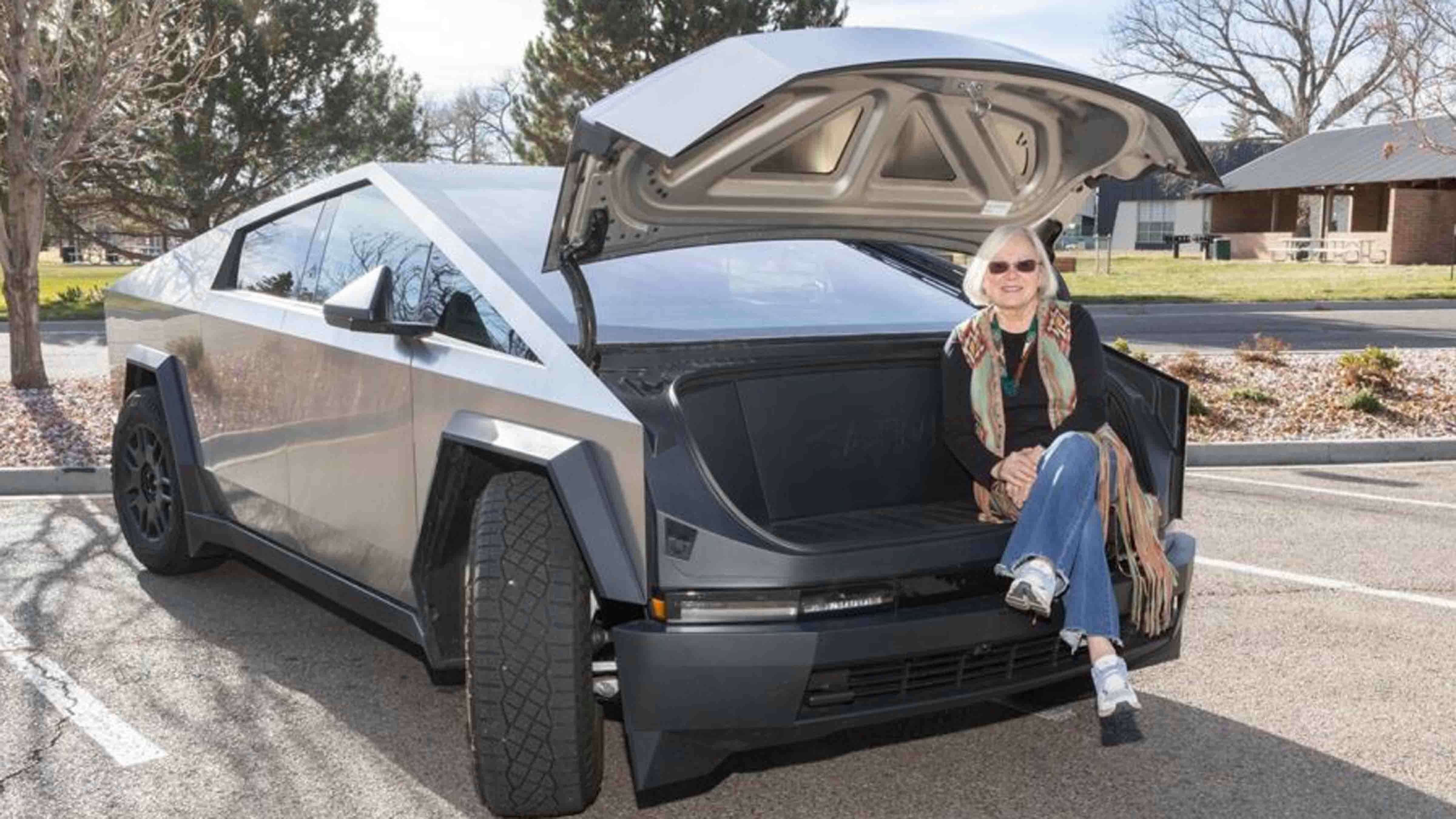 Cheyenne resident Dr. Karen Meister-Emerich loves her new Cybertruck because it reminds her of a Delorean and it's packed with technology. The 75-year-old grandma breaks the mold of the typical Tesla owner.