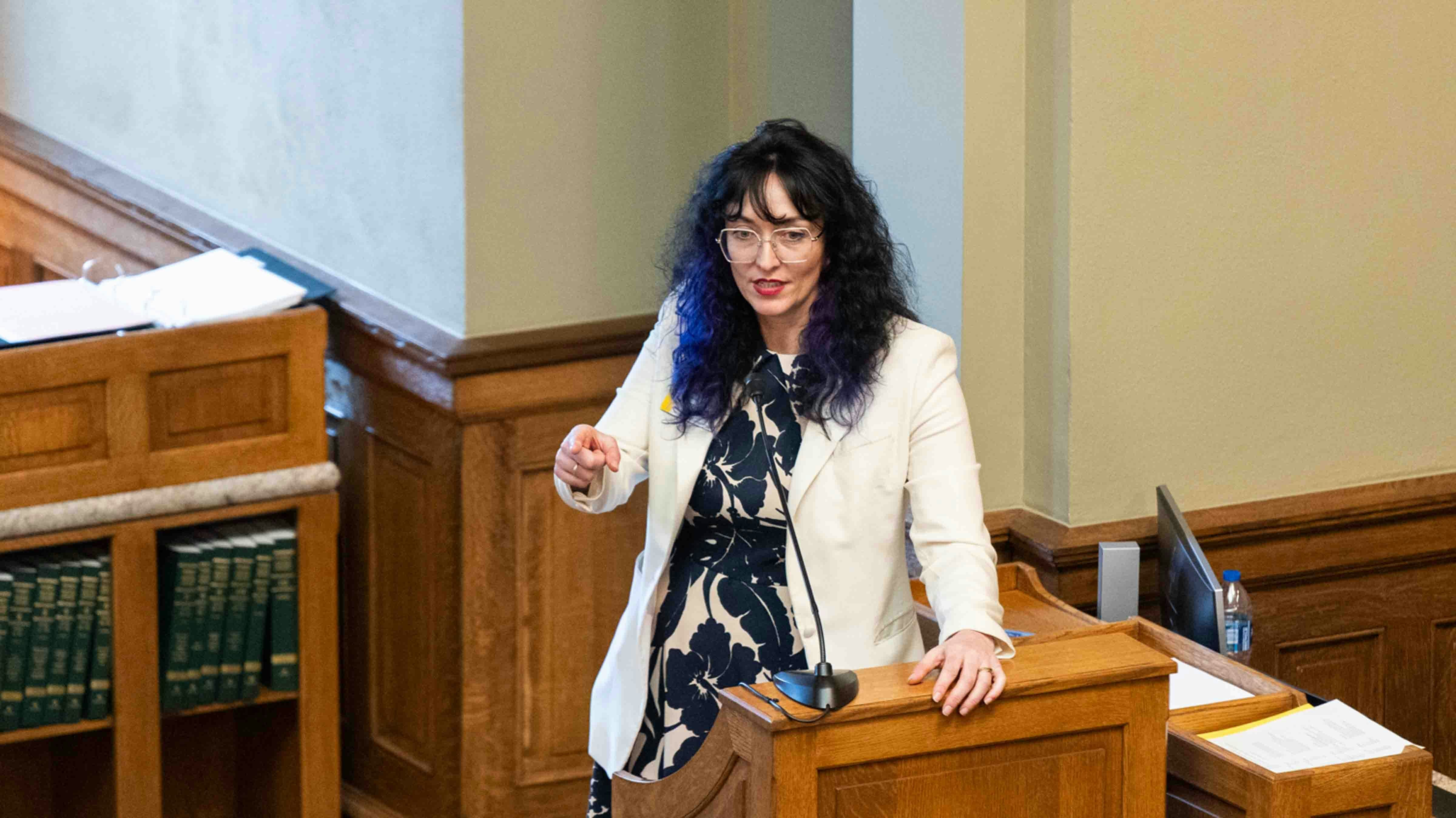 Rep. Provenza told Cowboy State Daily on Wednesday that she watched GOP leader Rebecca Bextel hand checks to Republican representatives aligned with the Wyoming Freedom Caucus