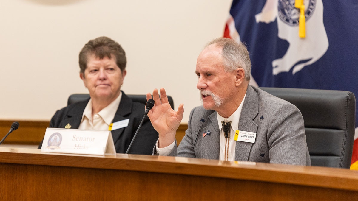 Sen. Larry Hicks, R-Baggs, presented the bill and walked the committee through a new approach to property tax relief.  "It's been a journey, ladies and gentlemen," Hicks said. "And I think we've refined what we're trying to do."