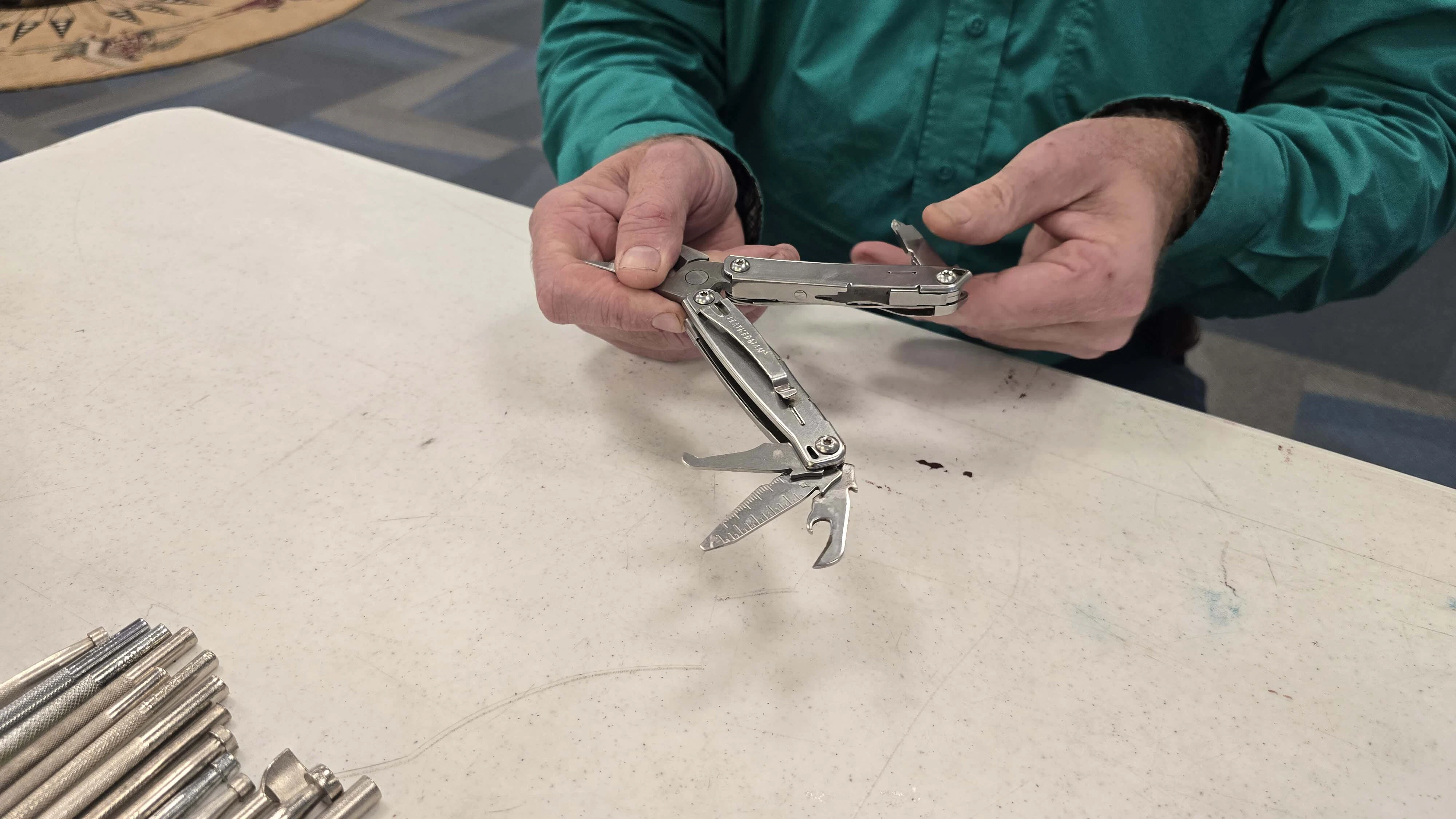 The sound of pounding hammers and children giggling rang at the Old West Museum during Cheyenne Frontier Days — a symphony to Cheyenne’s leatherman, Rob Underwood, there to demonstrate an old-world skill to a brand-new generation.